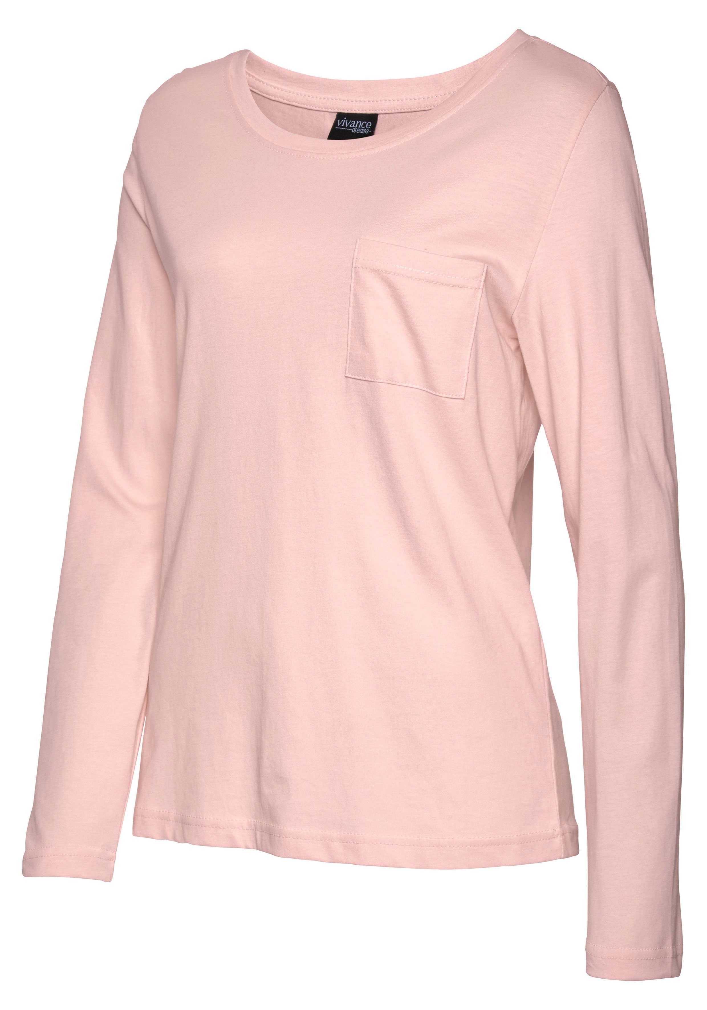 Vivance Dreams Pyjama met gedessineerde pyjamabroek (2-delig, 1 stuk)