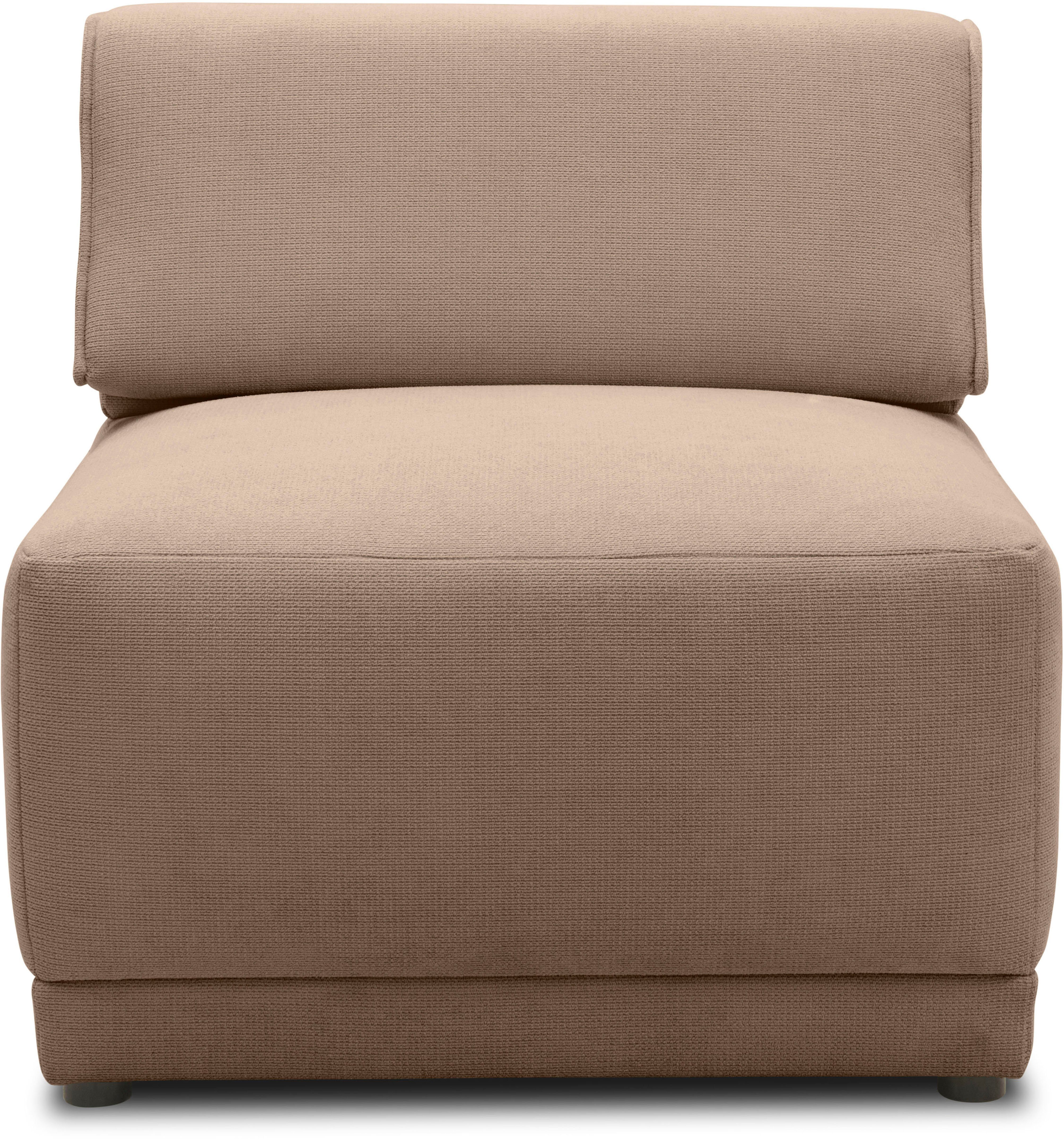DOMO collection Sofaelement 800007 Rugkussen plaatsbaar, oneindig uit te breiden bruin, modulaire banken