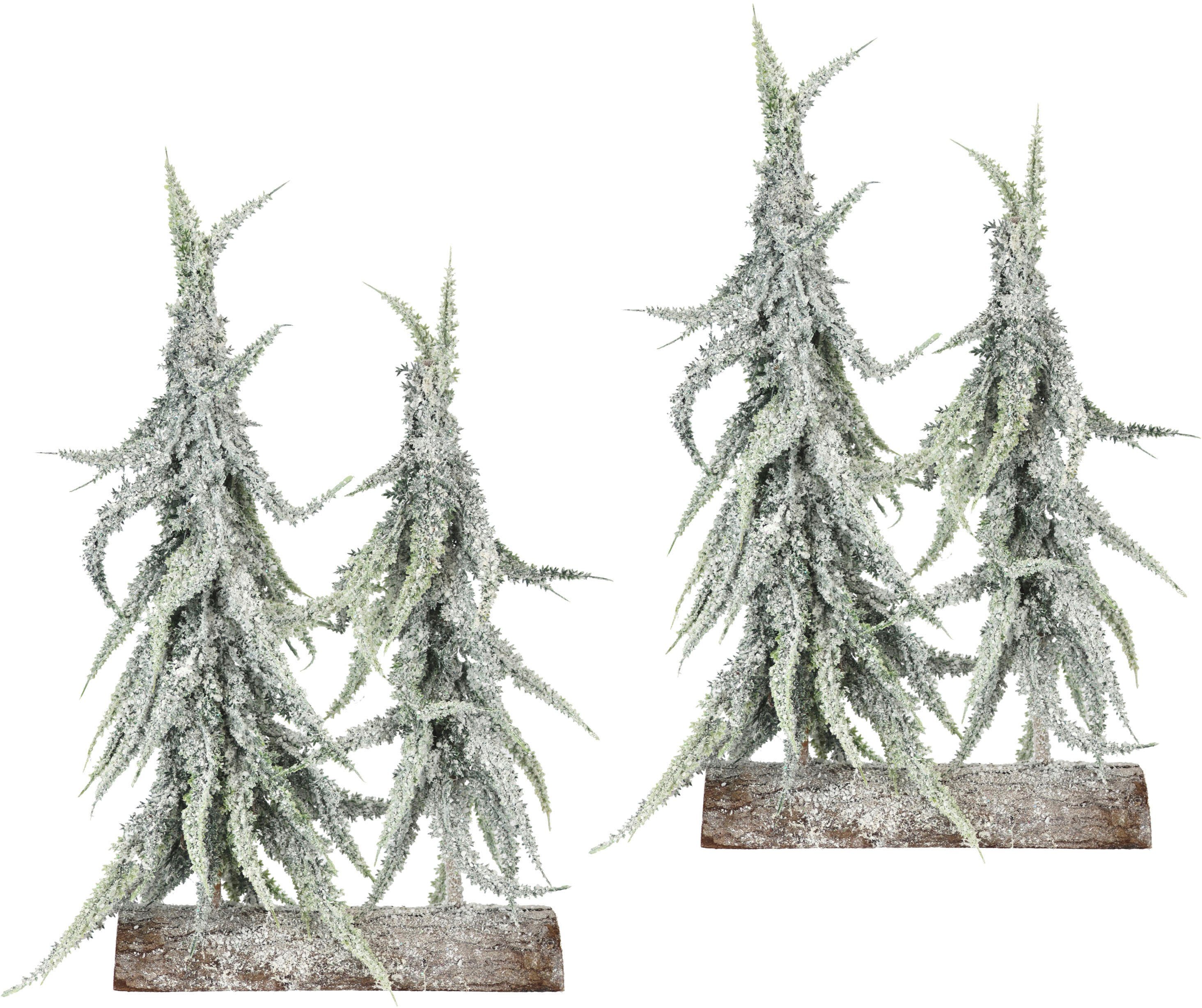 I.GE.A. Deco-boom Kerstdecoratie, kerstboom (set, 2 stuks)