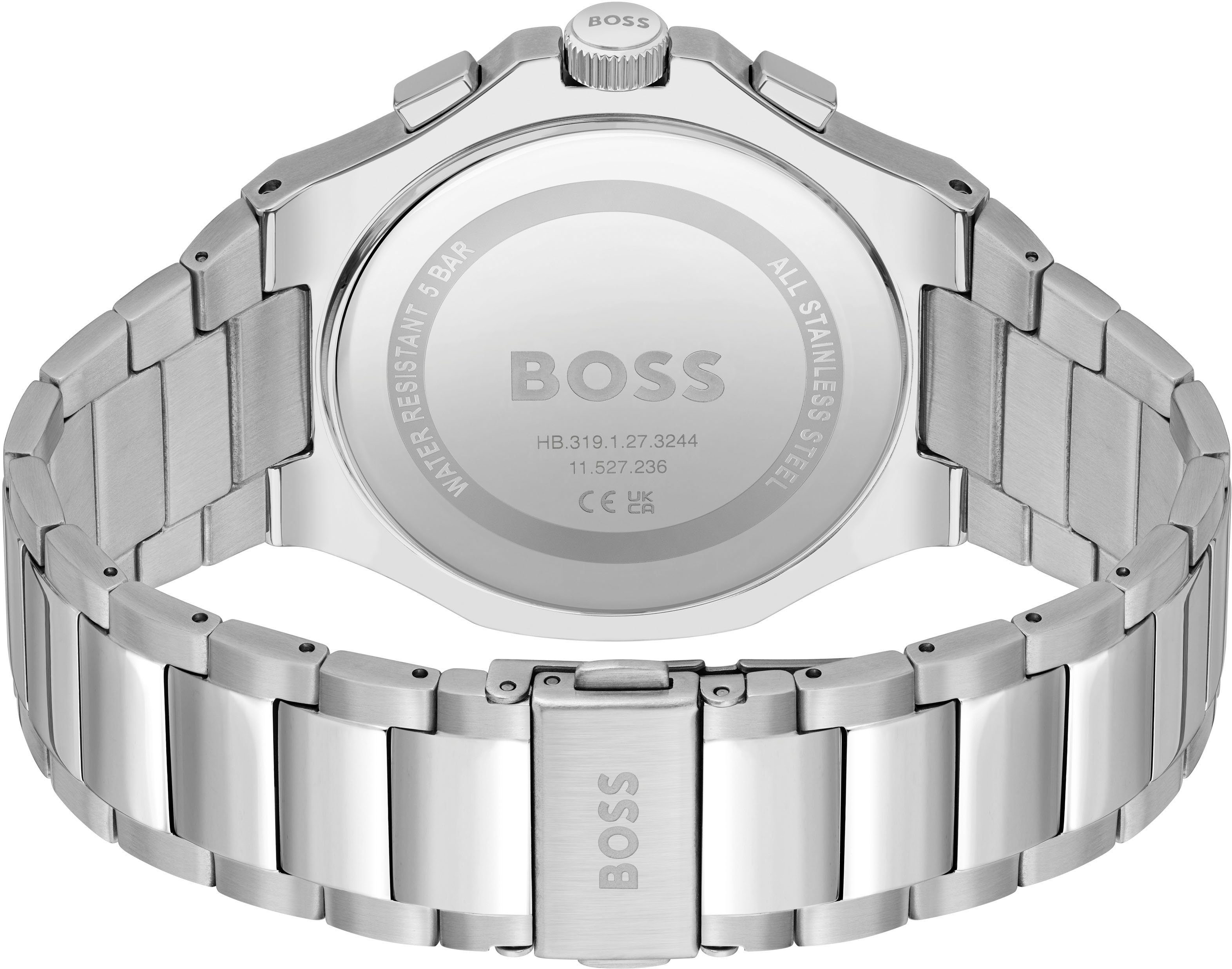 Boss Chronograaf TAPER Quartzhorloge, herenhorloge, horloge, stopwatchfunctie, roestvrijstalen band