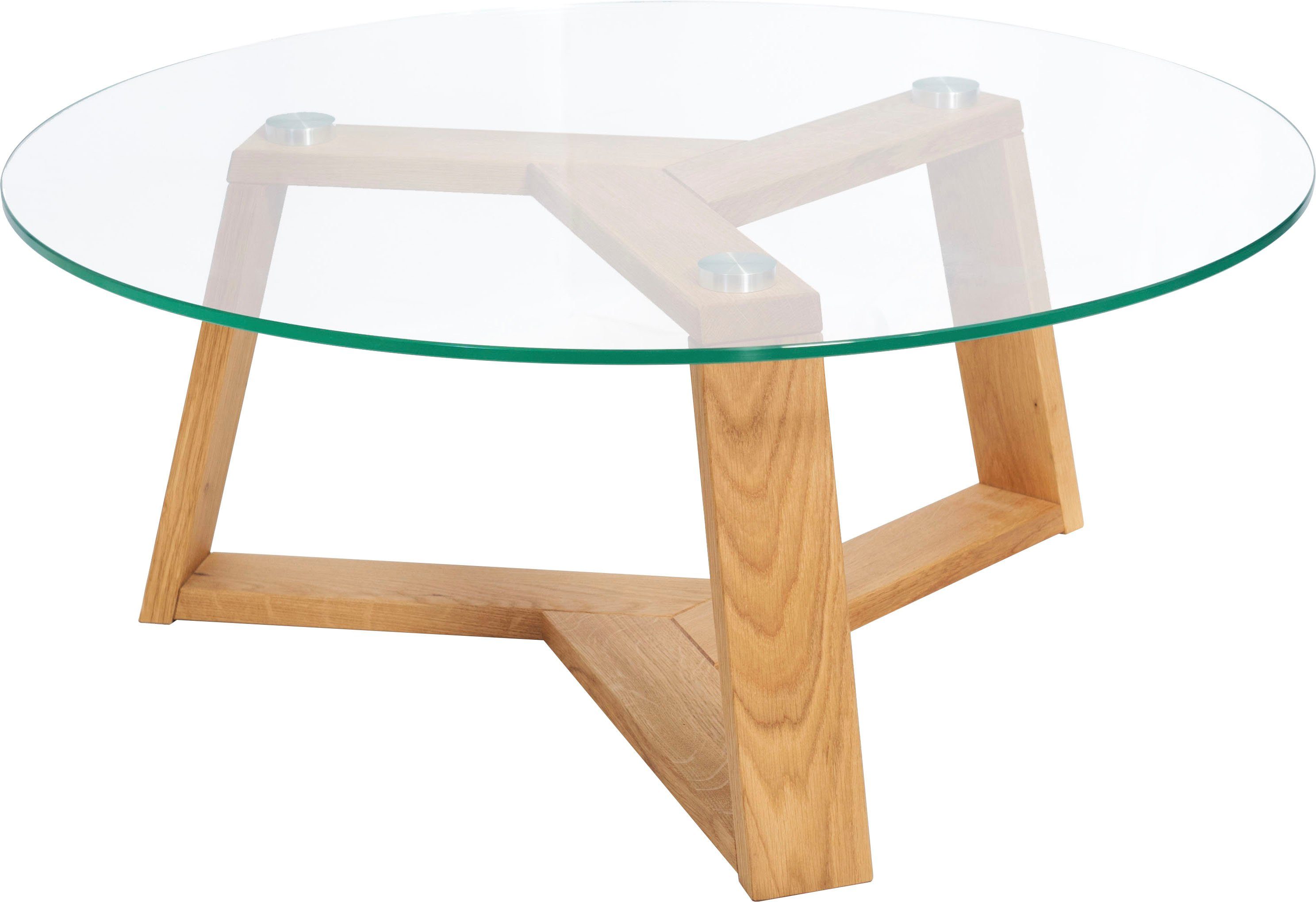 Home affaire Salontafel Mantua Diameter glazen blad: 90 cm