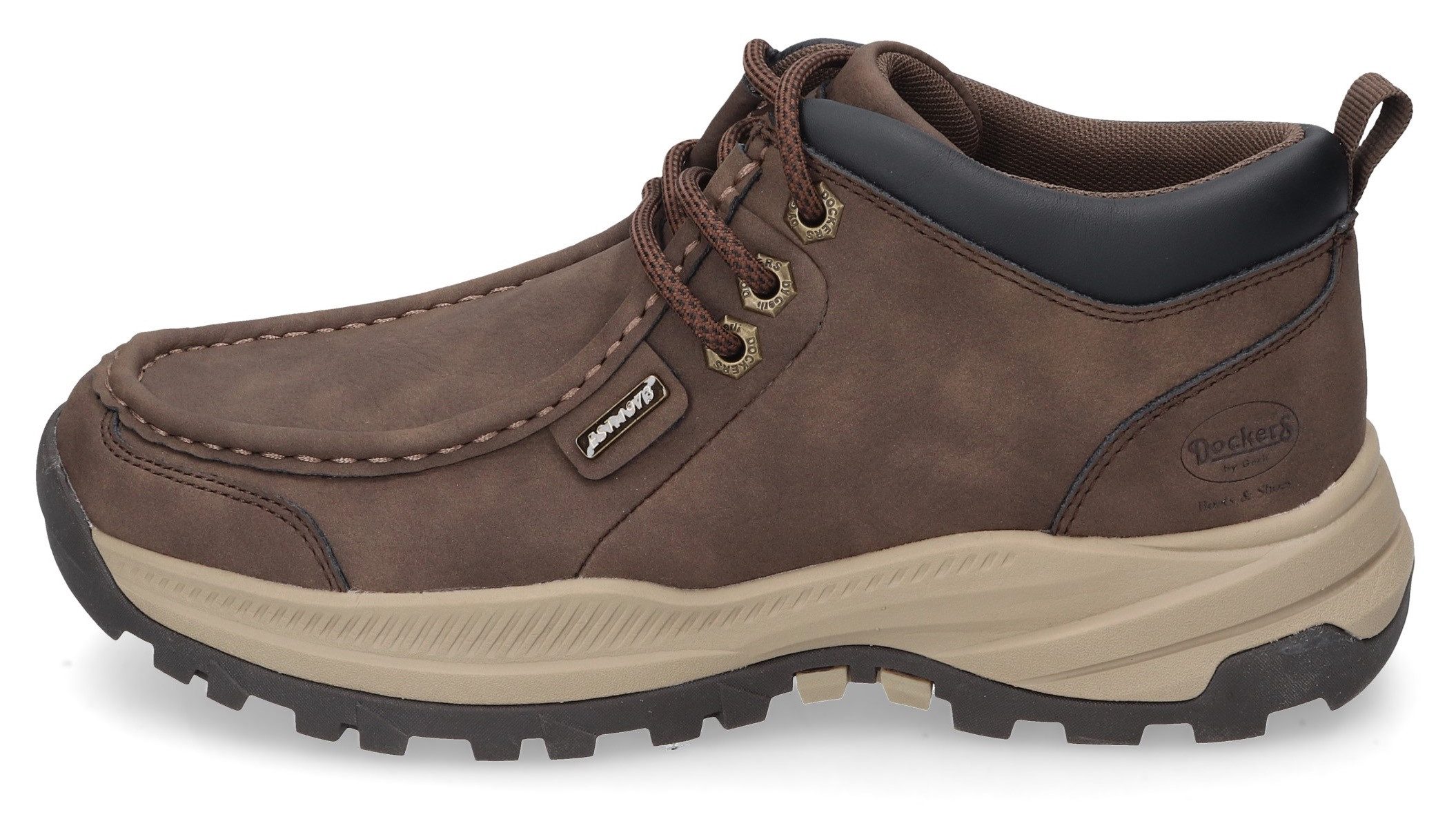 Dockers by Gerli Veterschoenen trekking laarzen, veterschoenen met modieuze mocassin-decoratieve naad
