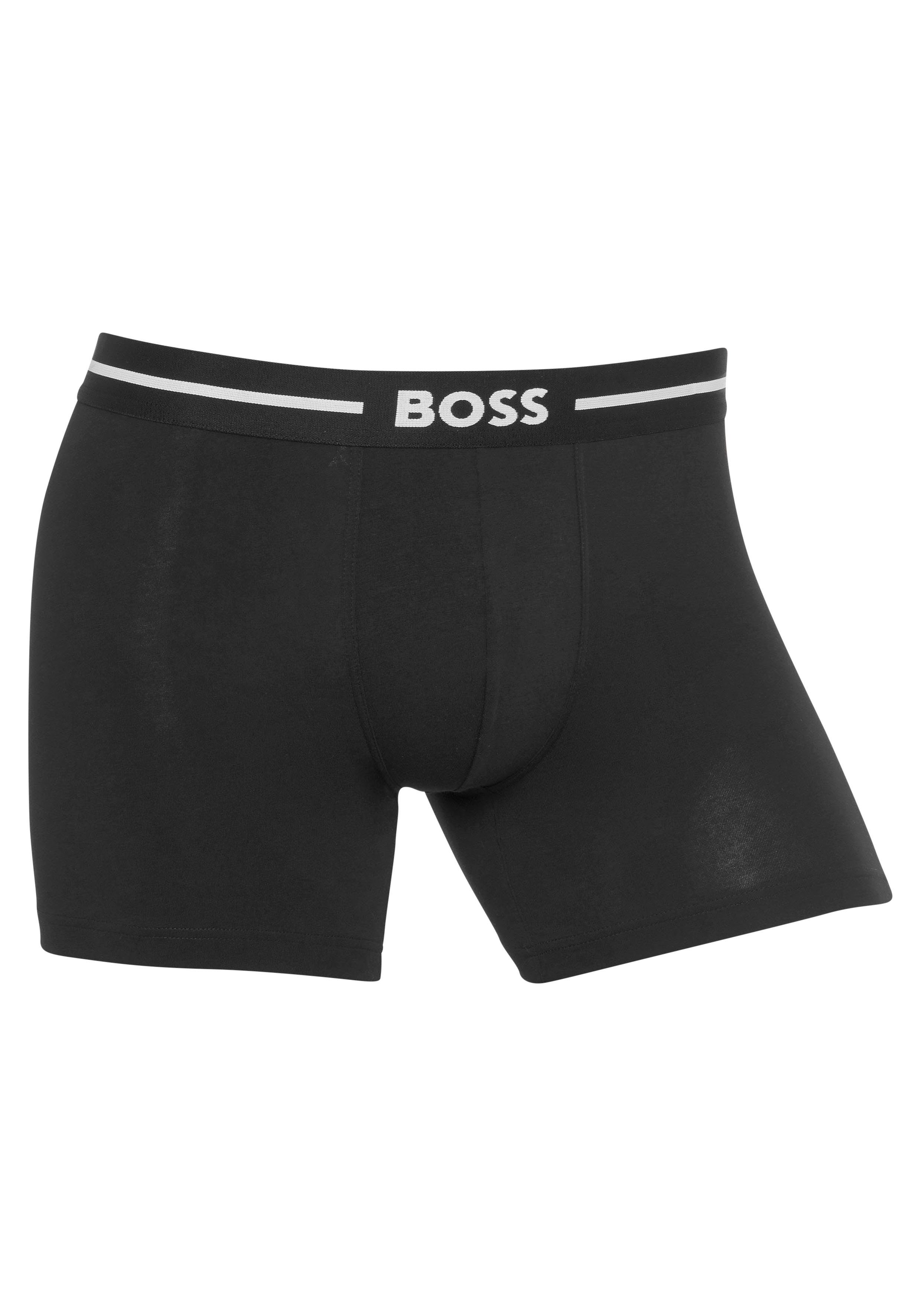 BOSS Boxershort BoxerBr 3P Bold met boss logo-elastische tailleband (3 stuks)