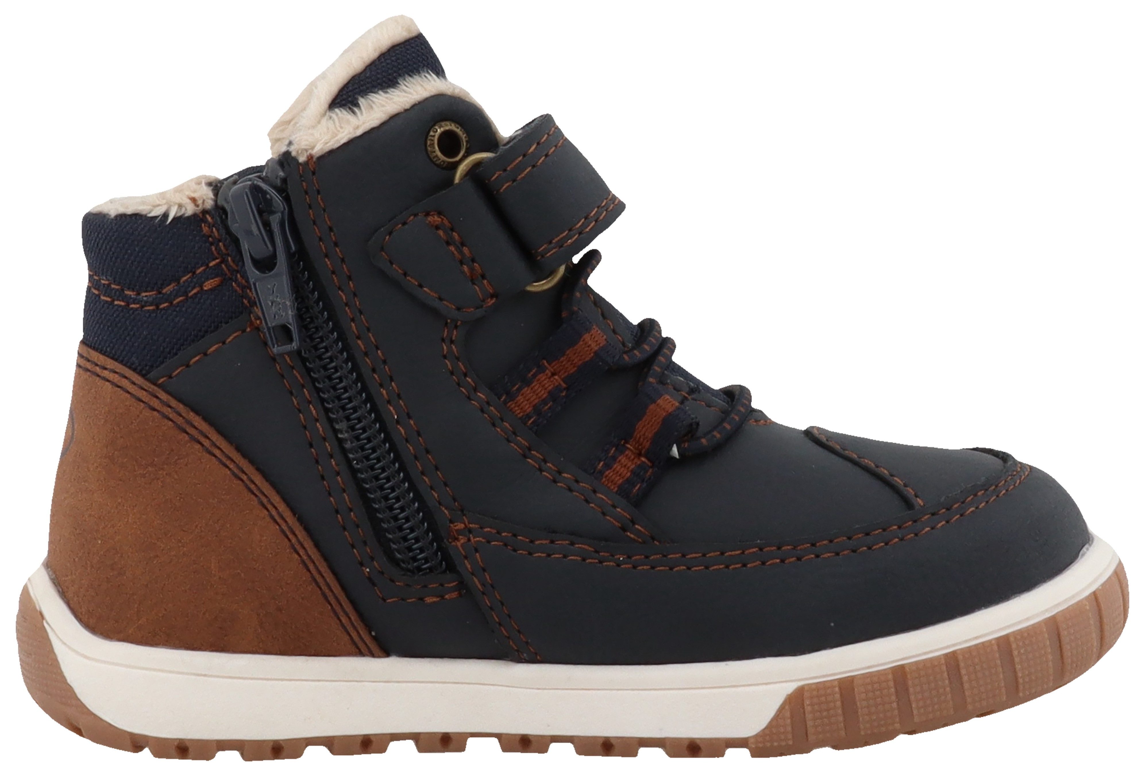 Tom Tailor Winterlaarzen , klittenbandschoen, high-top sneaker, outdoorschoen met contraststiksels