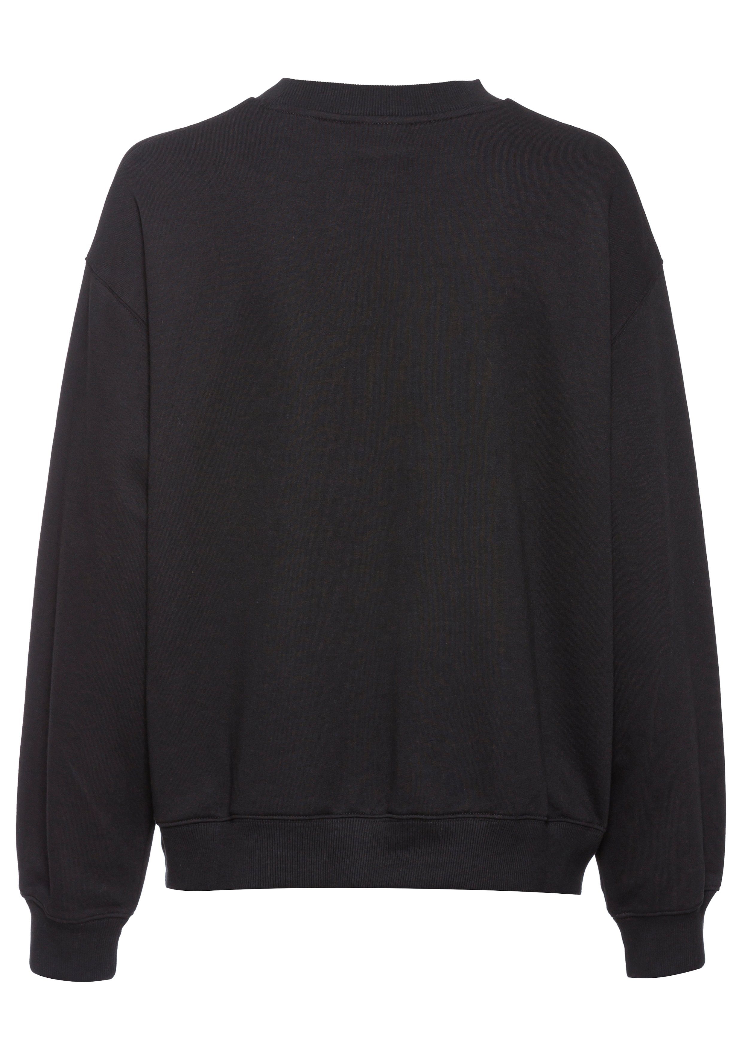 New Balance Sweatshirt Sport Essentials French Terryogo CrewONARCH BURGUNDY