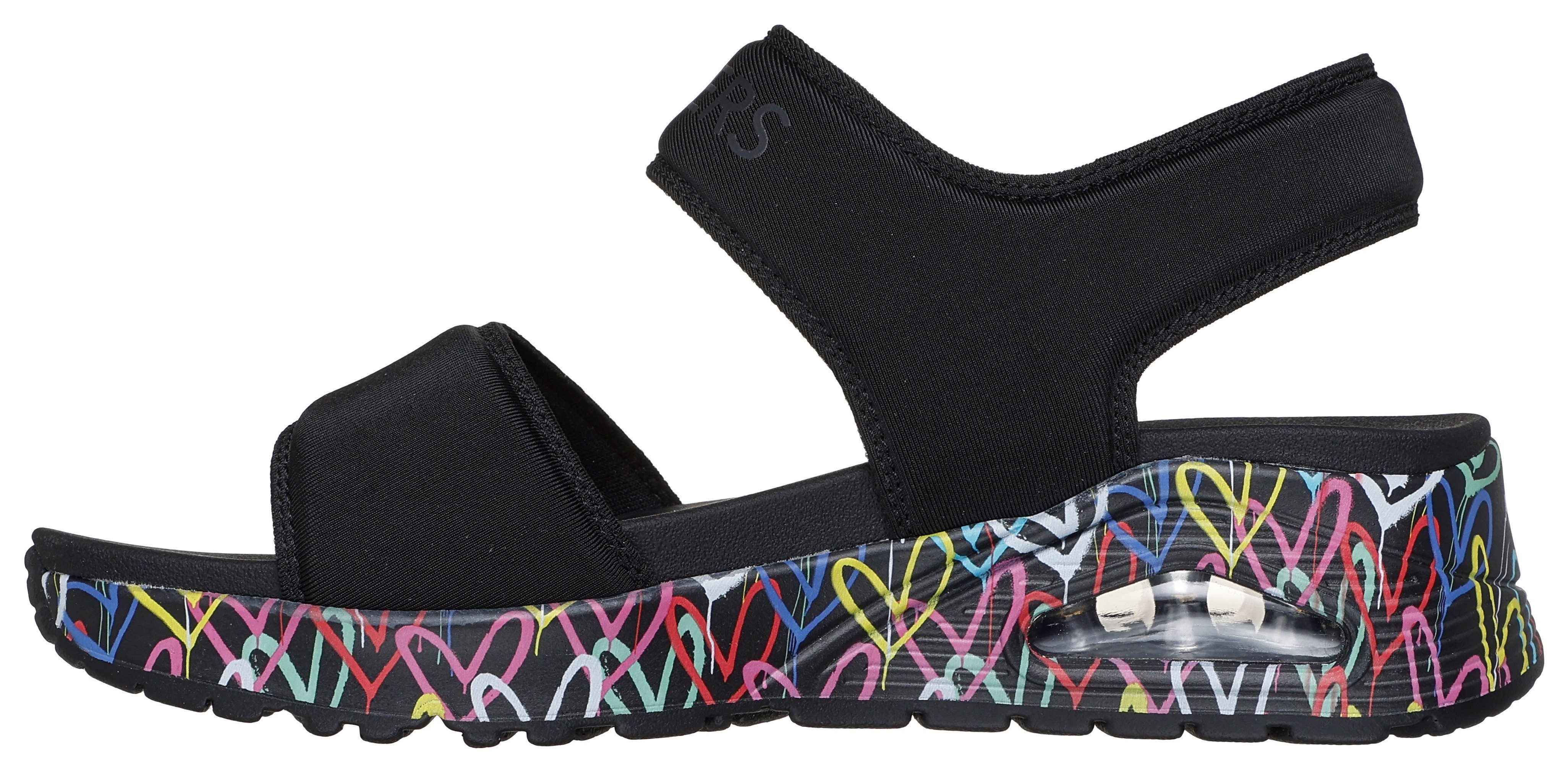 Skechers Sandalen Uno met skech-air luchtkussen zool