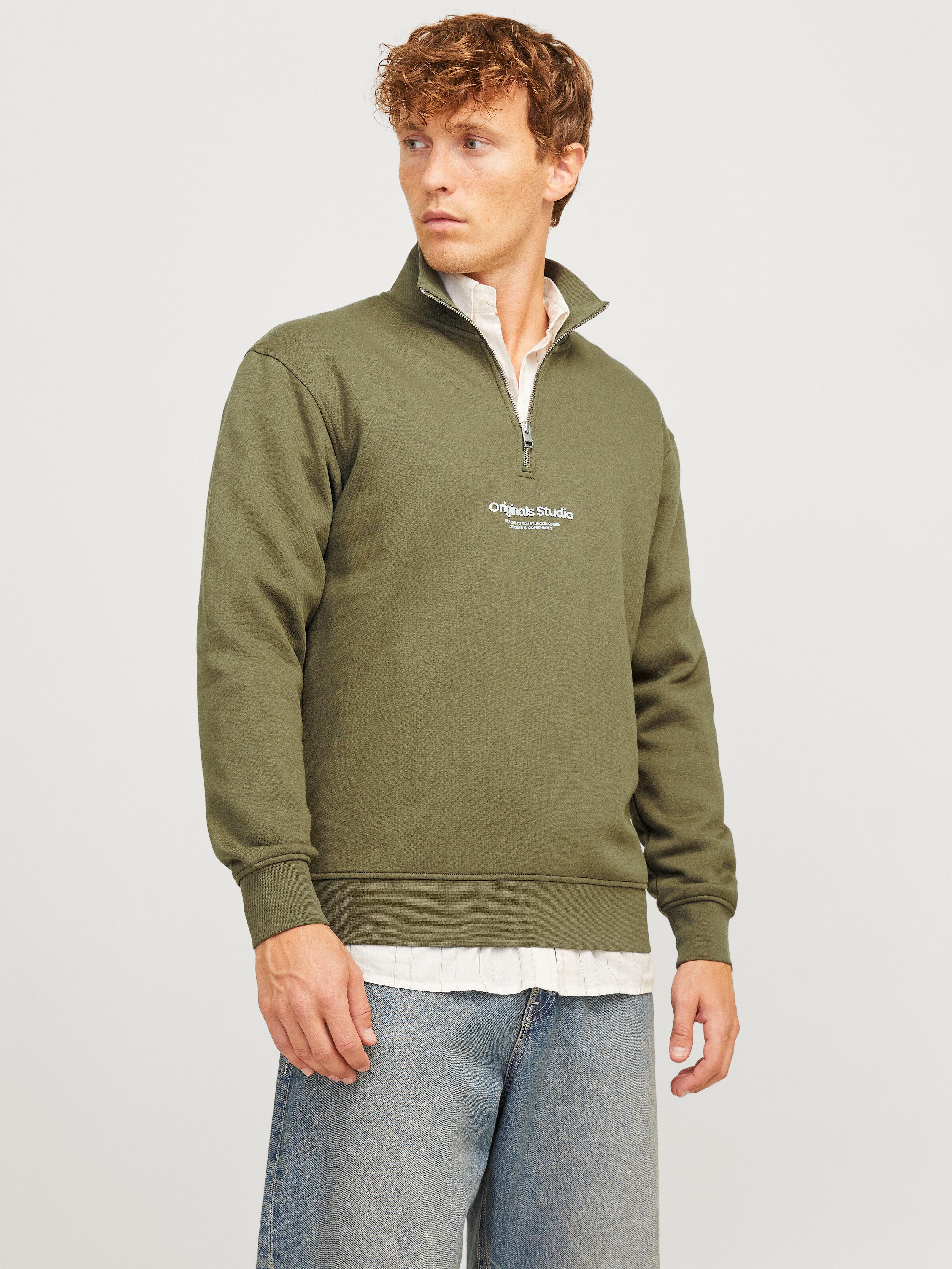 Jack & Jones Sweatshirt JORVESTERBRO SWEAT QUARTER ZIP HN NOOS