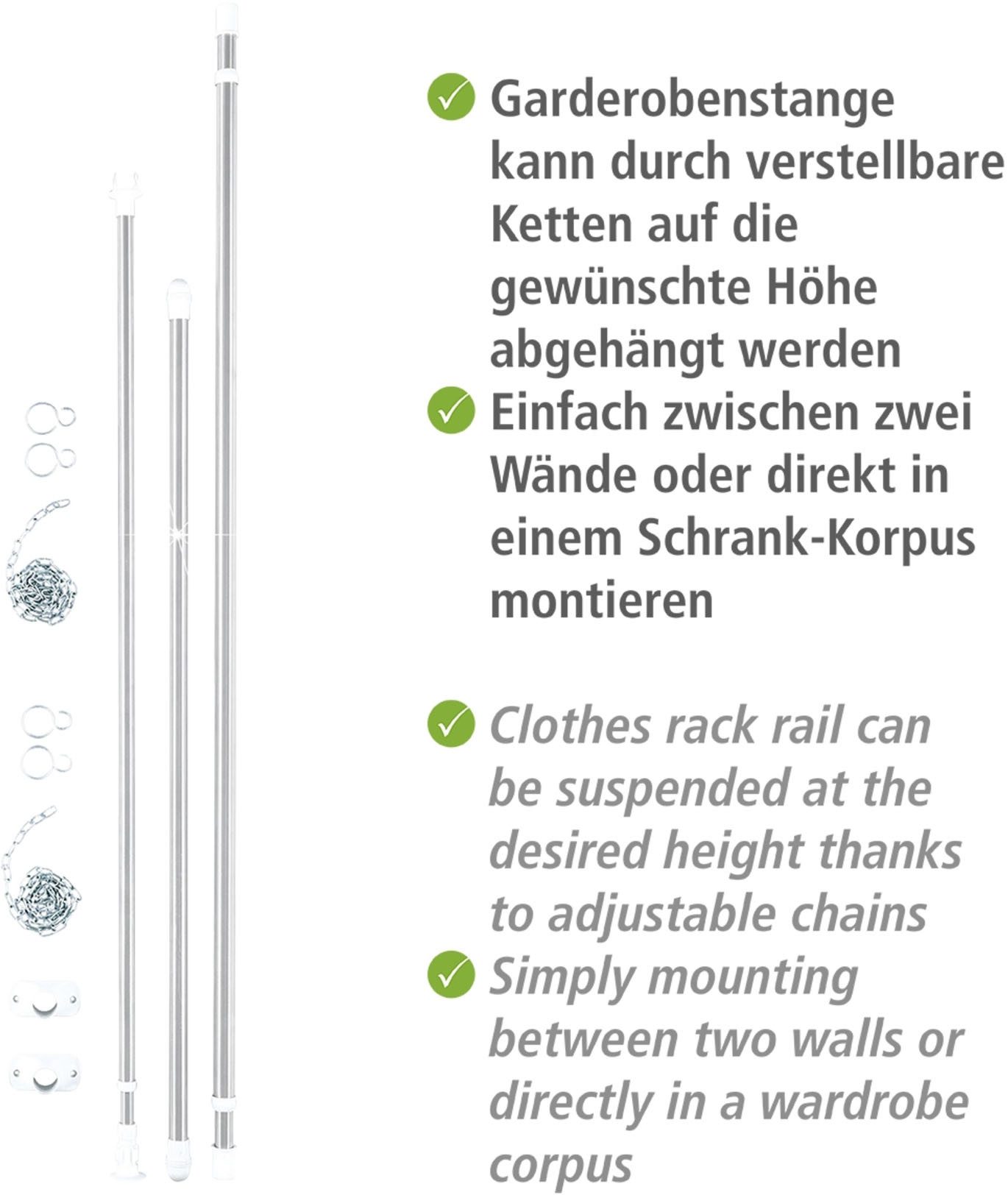 WENKO Telescooprek Kapstok (set, 3-delig)