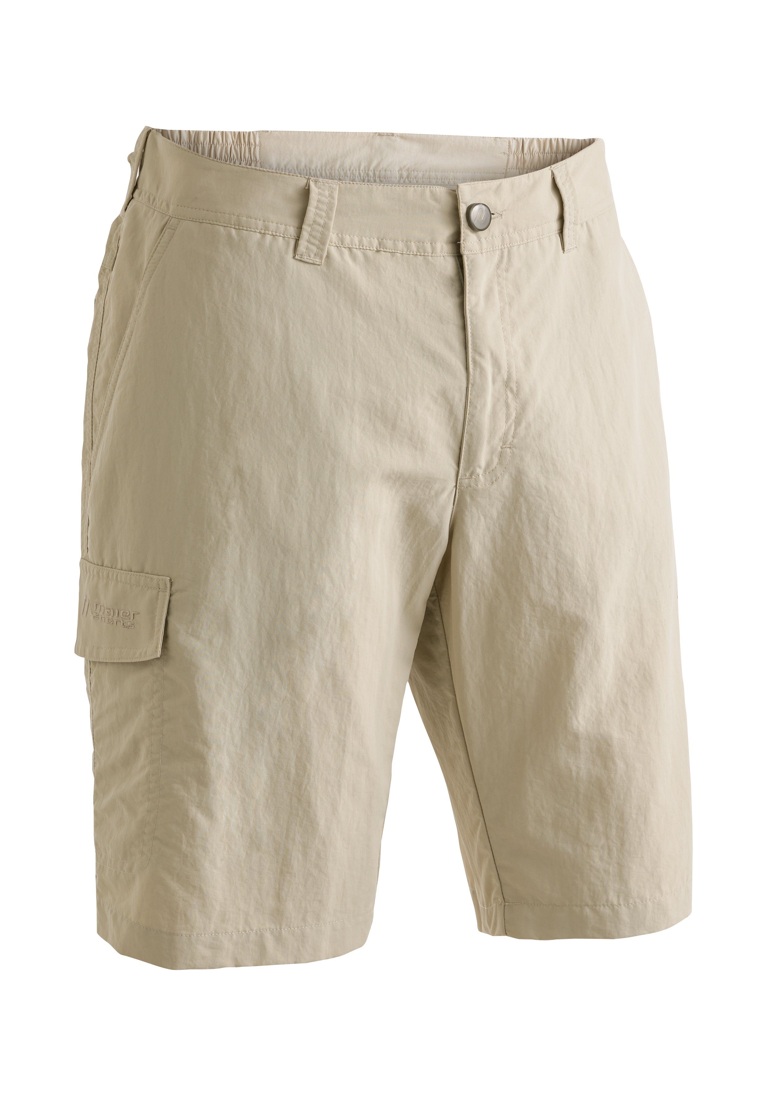 Maier Sports Functionele short Main Heren shorts, korte outdoorbroek, bermuda met 4 zakken, regular fit heren broeken maat 58 beige