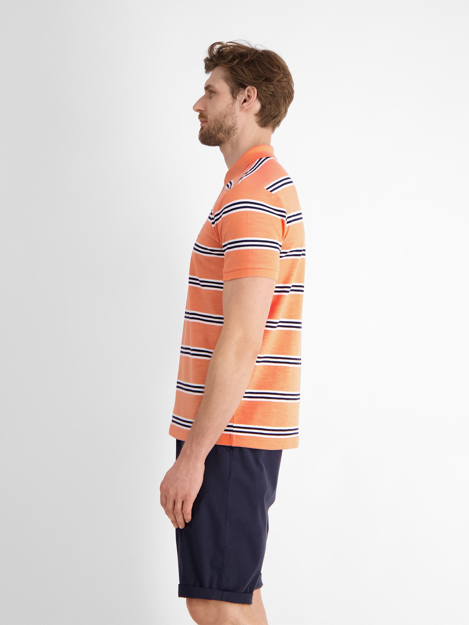 Lerros Poloshirt LERROS heren poloshirt in rugby-look