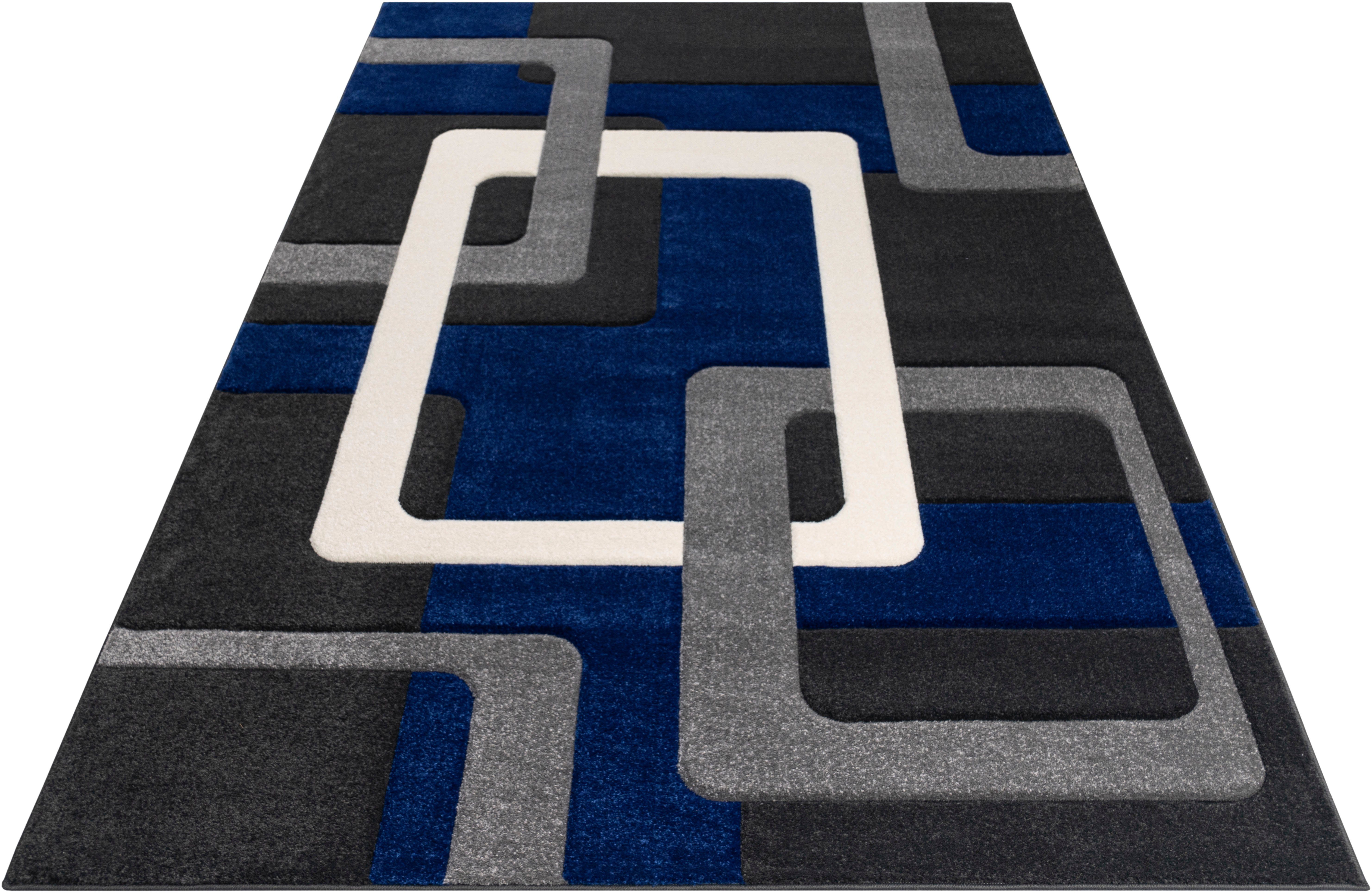 my home Vloerkleed Maxim Hoog-laag effect, kortpolig, 3D-ontwerp, klantenfavoriet