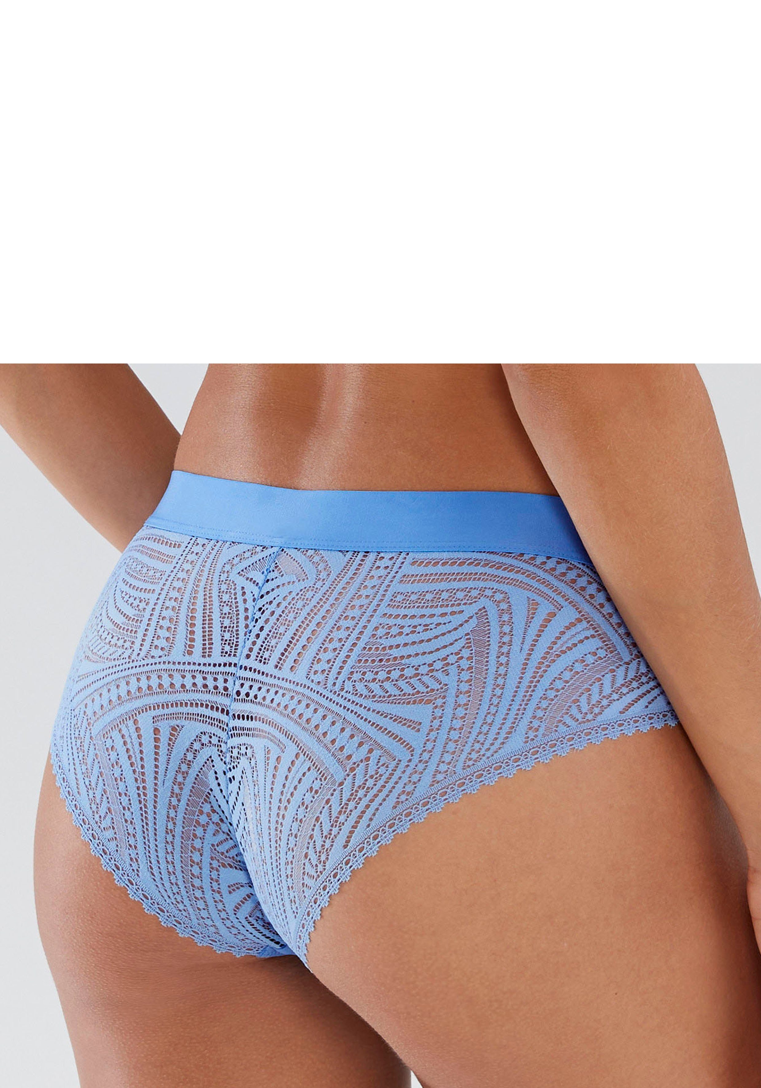 s.Oliver RED LABEL Beachwear Hipster Clemence achterkant met mooie, grafische kant