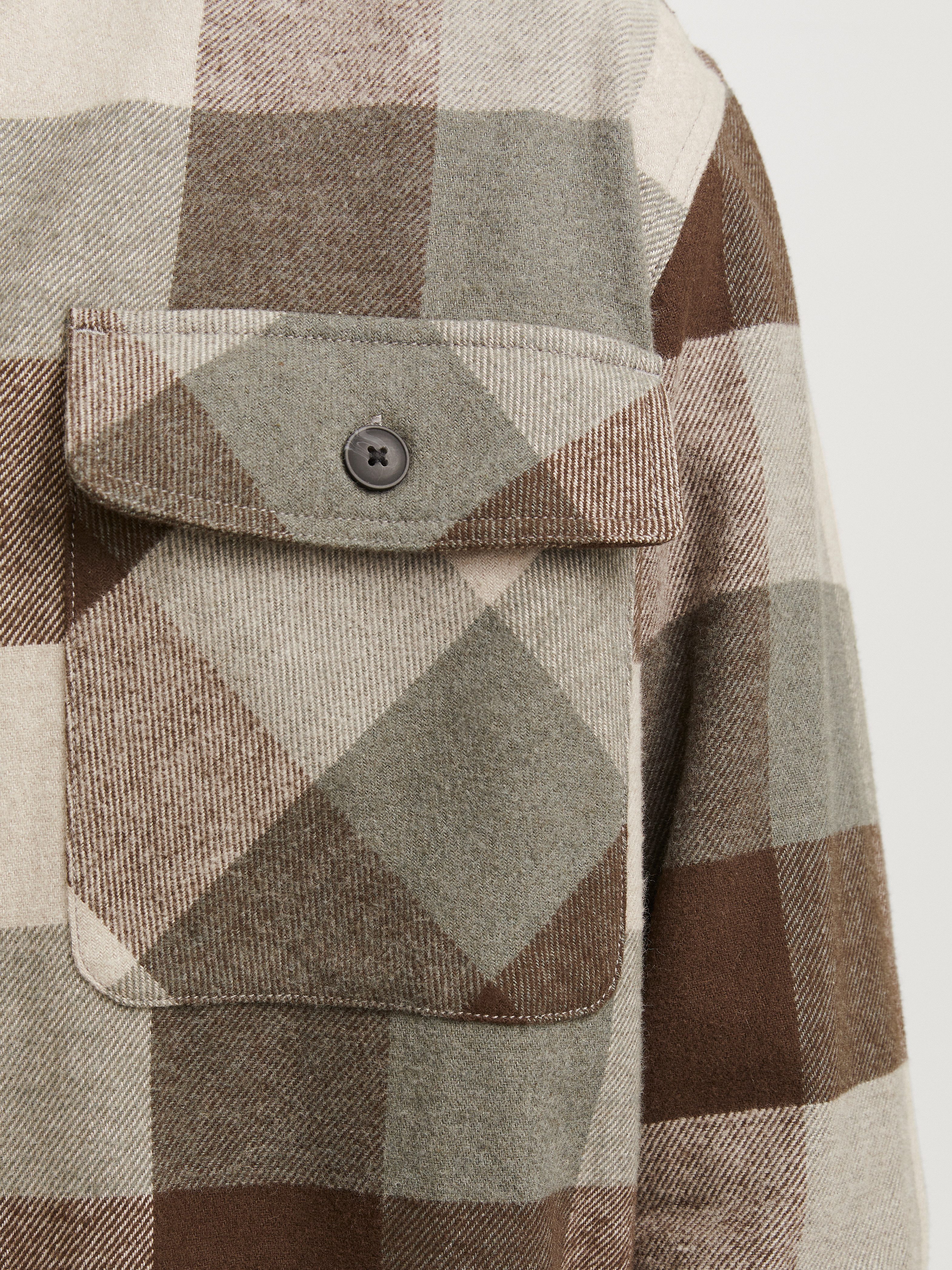 Jack & Jones Overhemd met lange mouwen JPRRAYMOND MELANGE CHECK LS OVERSHIRT SN