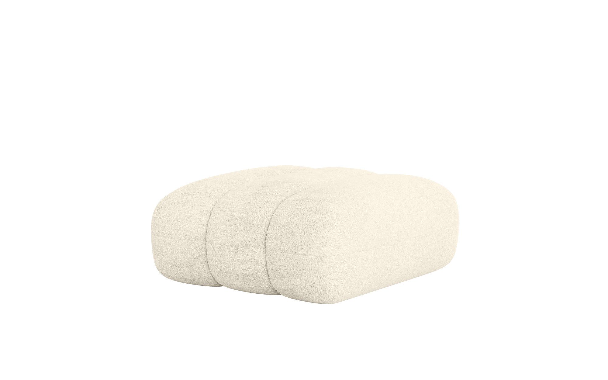 LeGer Home by Lena Gercke Hocker Priya zitpoef, moderne stiksels, ook in bouclé gezellig en modern, afmetingen b/d/h: 90/106/46 cm