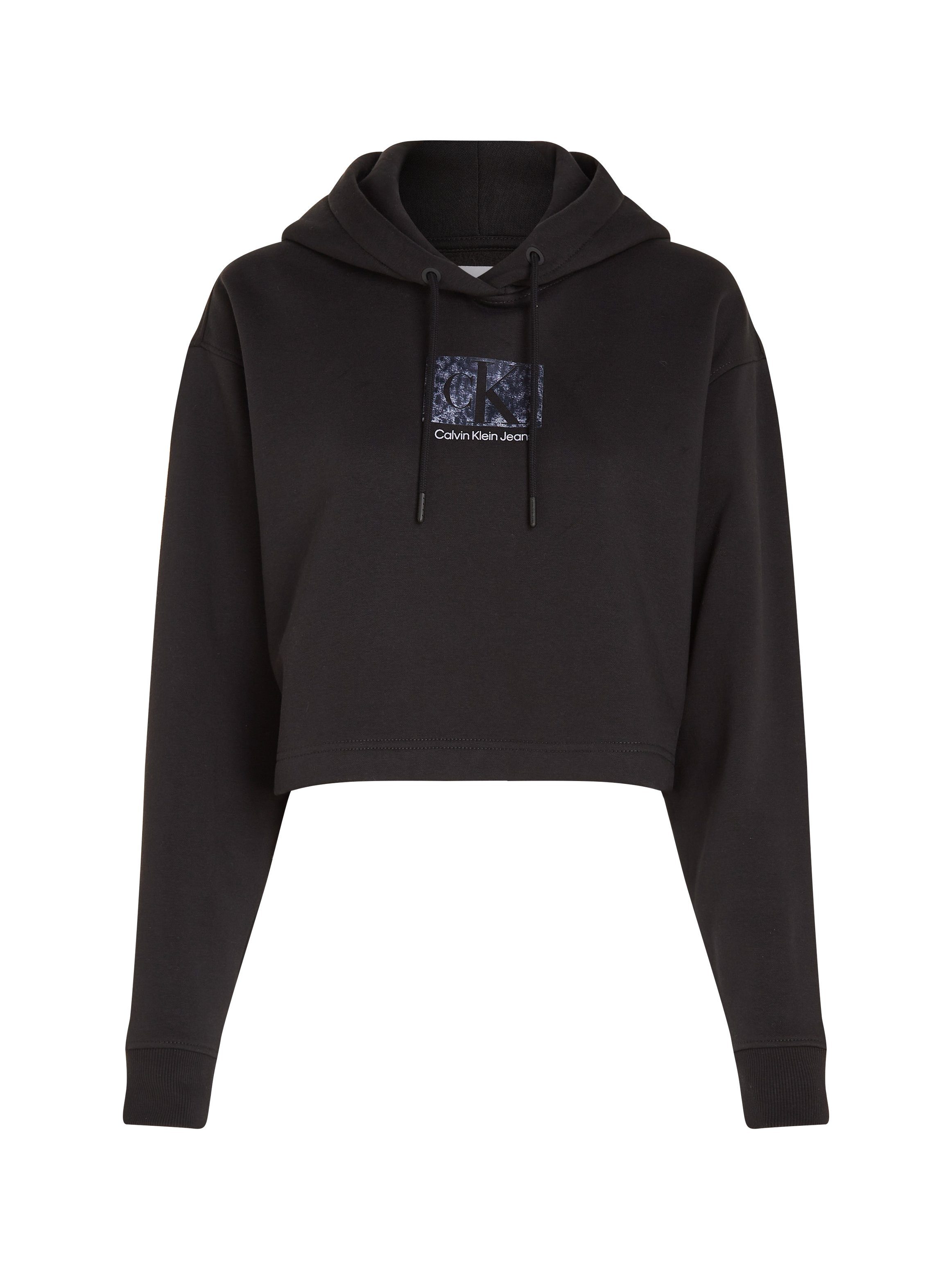 Calvin Klein Hoodie PRINTED BOX CROPPED HOODIE