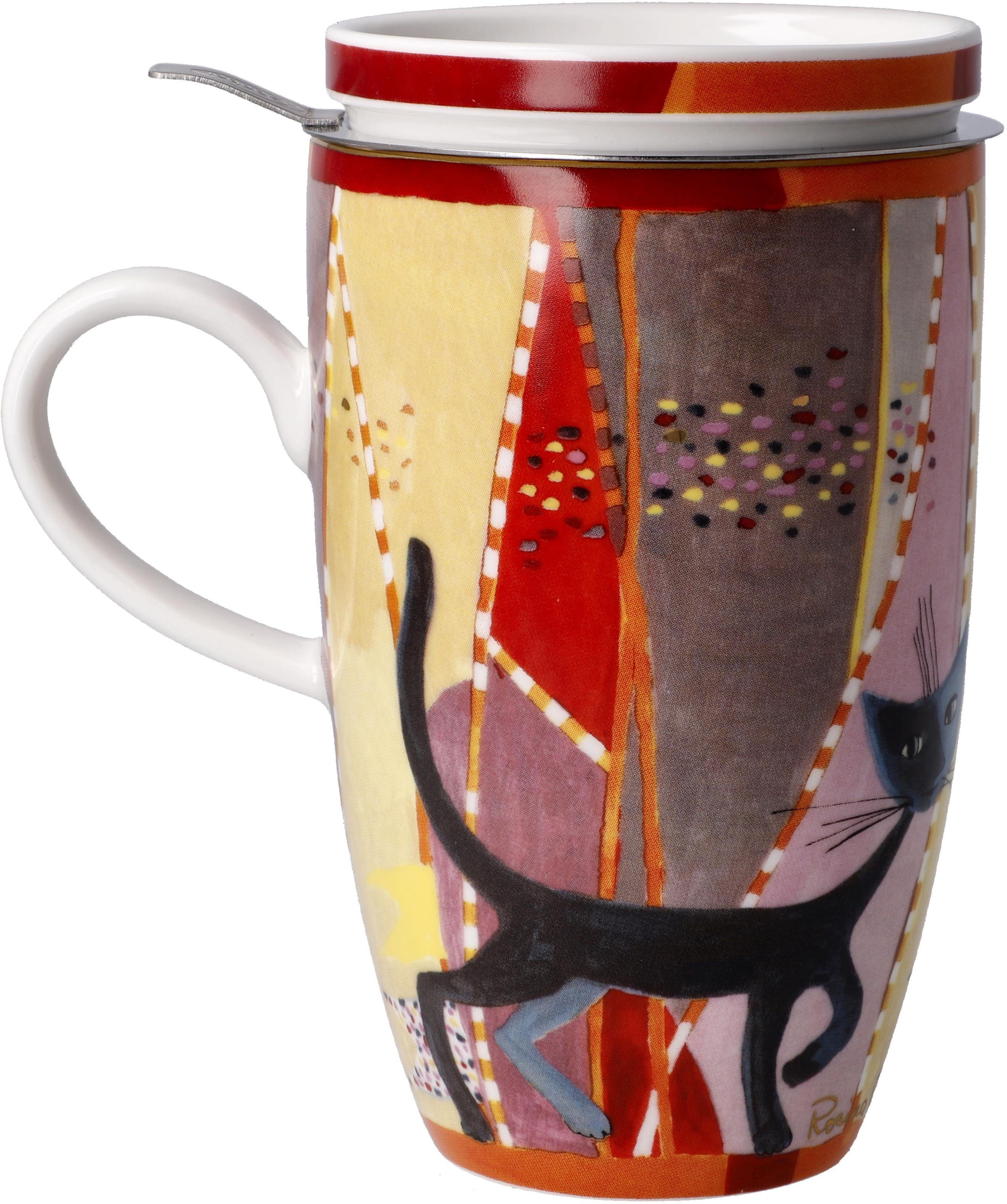 Goebel Kopje Woonaccessoires Theekop met deksel en filter, metaal, Rosina Wachtmeister - Sottosopra