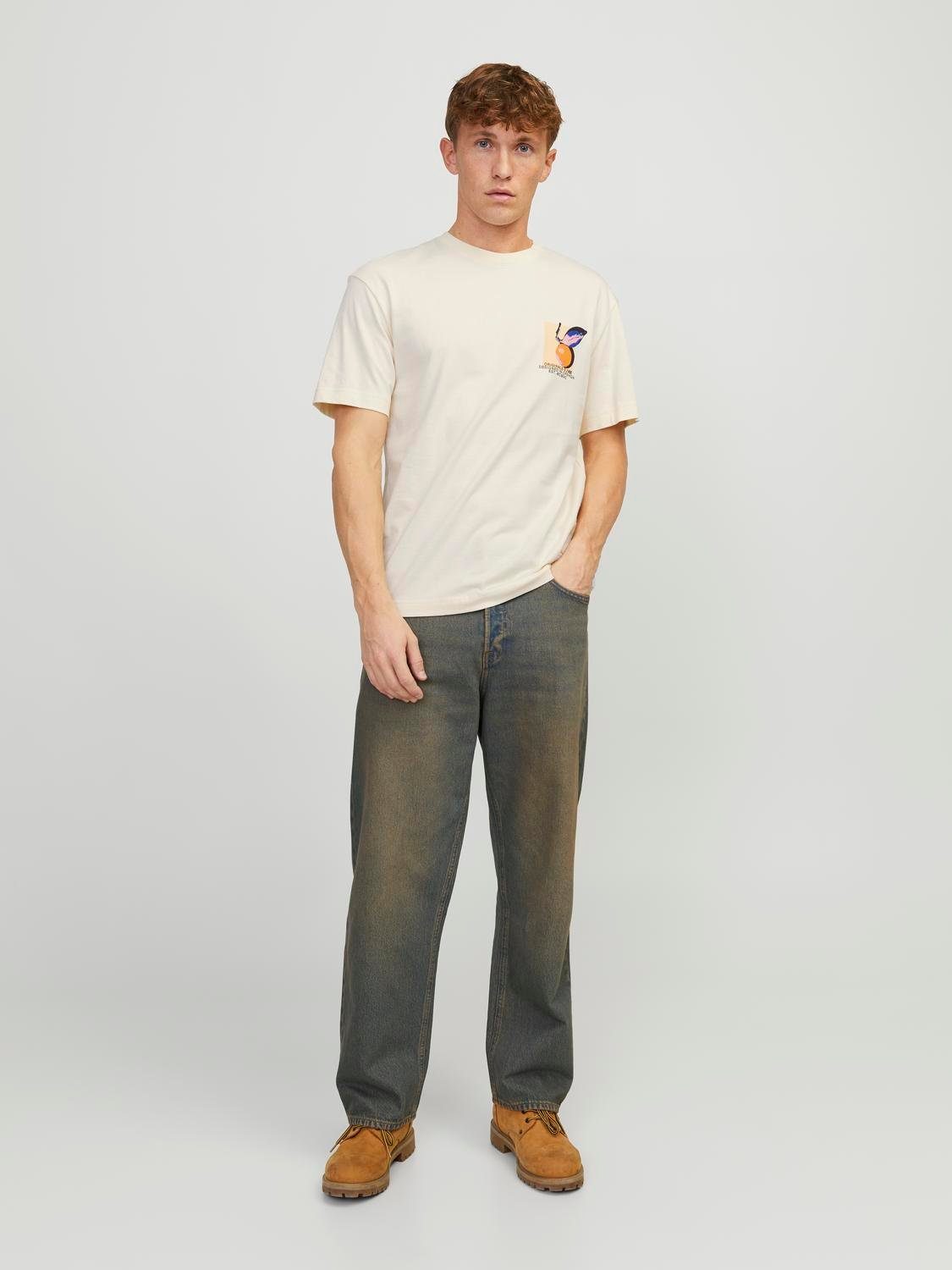 Jack & Jones T-shirt JORTAMPA BACK TEE SS CREW NECK SN