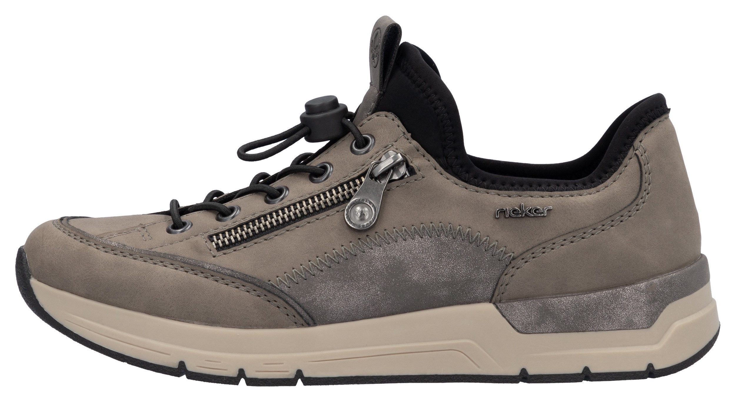 Rieker Slip-on sneakers , instapschoen, vrijetijdsschoen, lage schoen met snelle sluiting