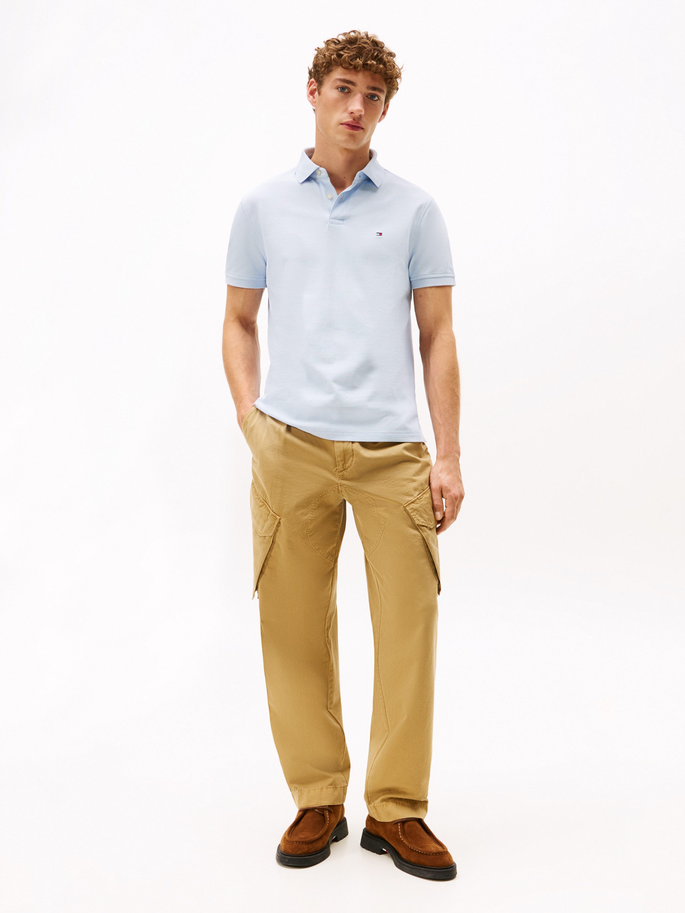 Tommy Hilfiger Poloshirt 1985 REGULAR POLO met contraststrepen en knoopsluiting