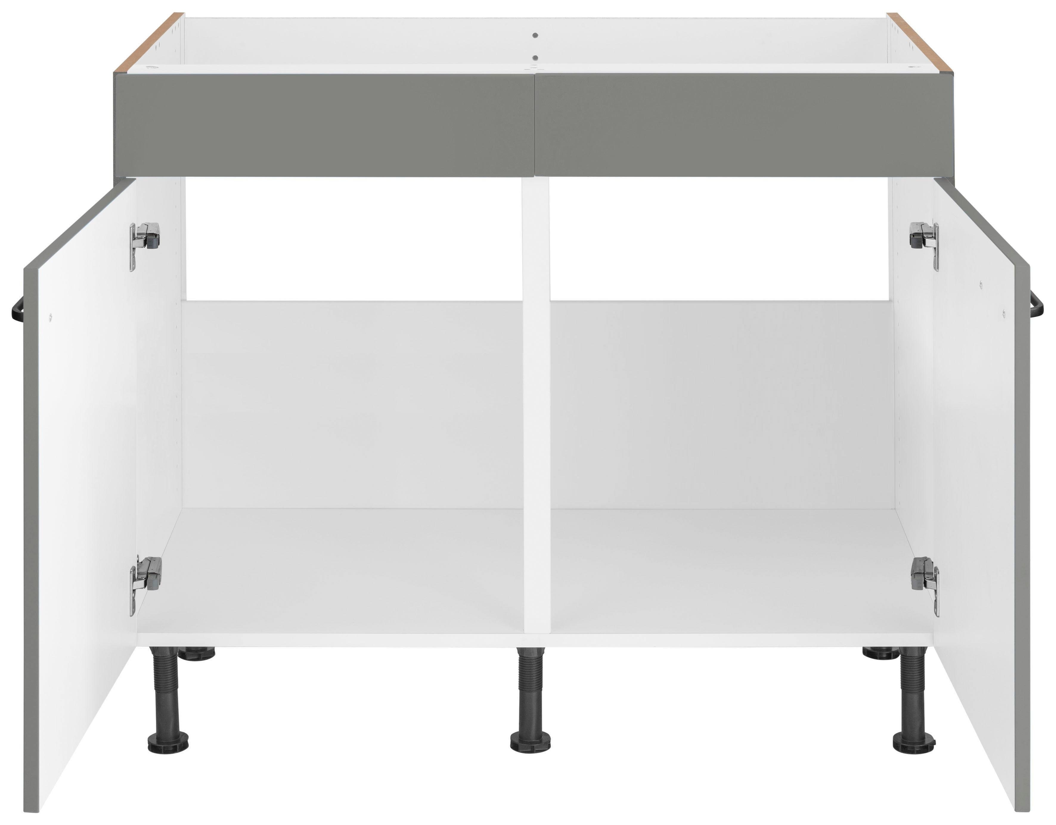 OPTIFIT Gootsteenkast Elga met soft-close-functie, in hoogte verstelbare poten, breedte 100 cm