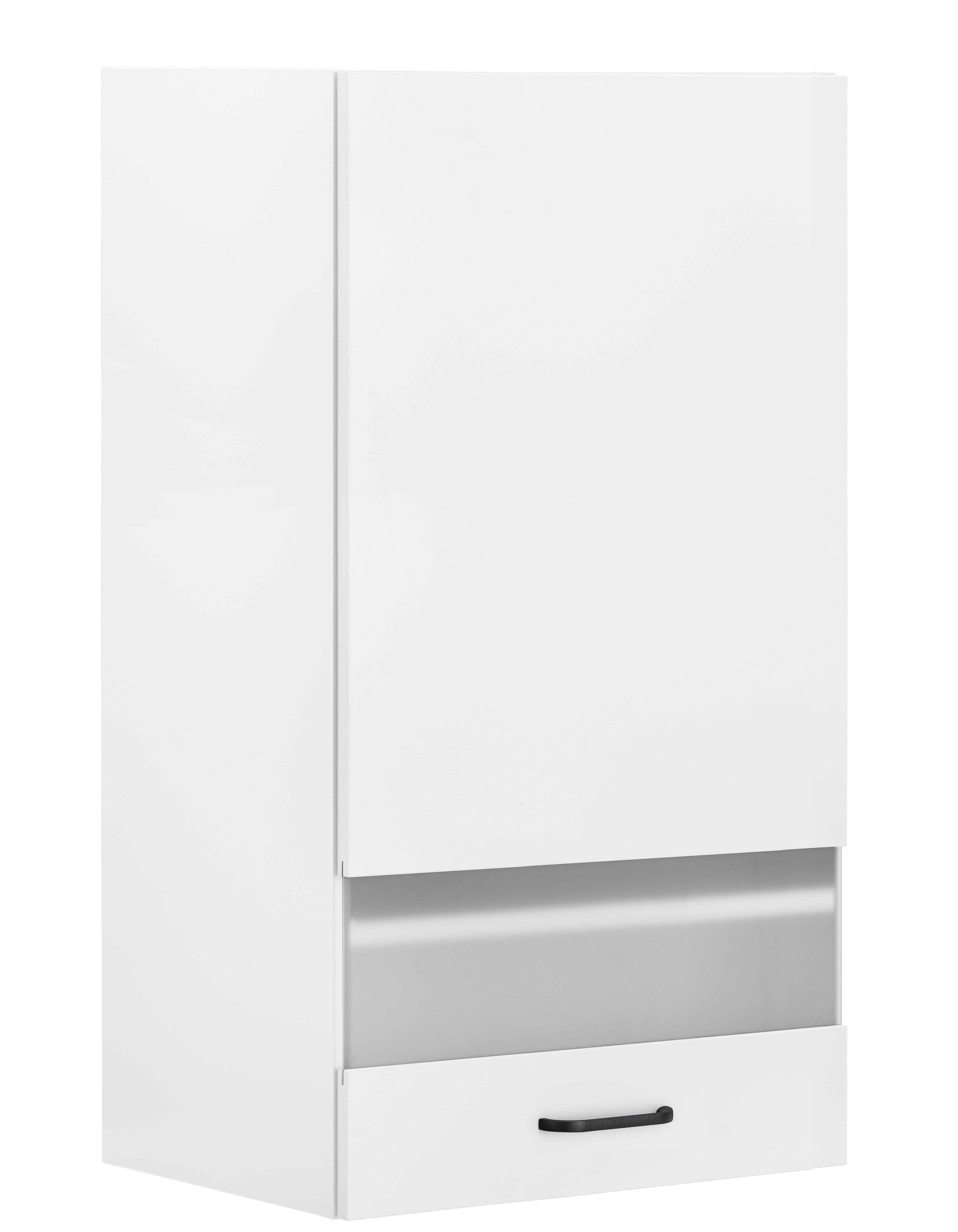 OPTIFIT Hangend kastje met glasdeur Elga met soft-closefunctie en metalen greep, breedte 50 cm hangkasten wit