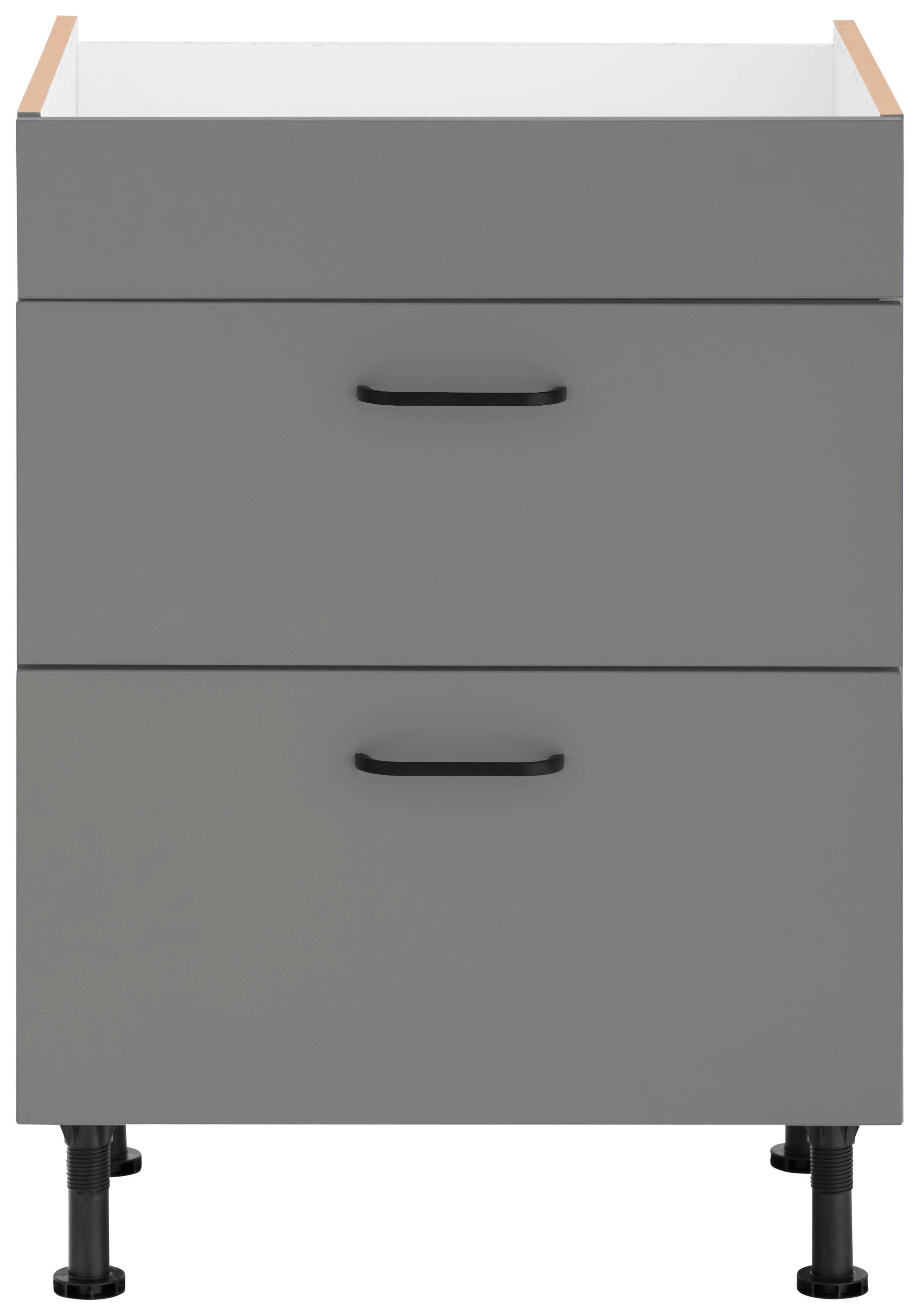 OPTIFIT Ombouwkast voor fornuis Elga met soft-close functie, in hoogte verstelbare poten, breedte 60 cm