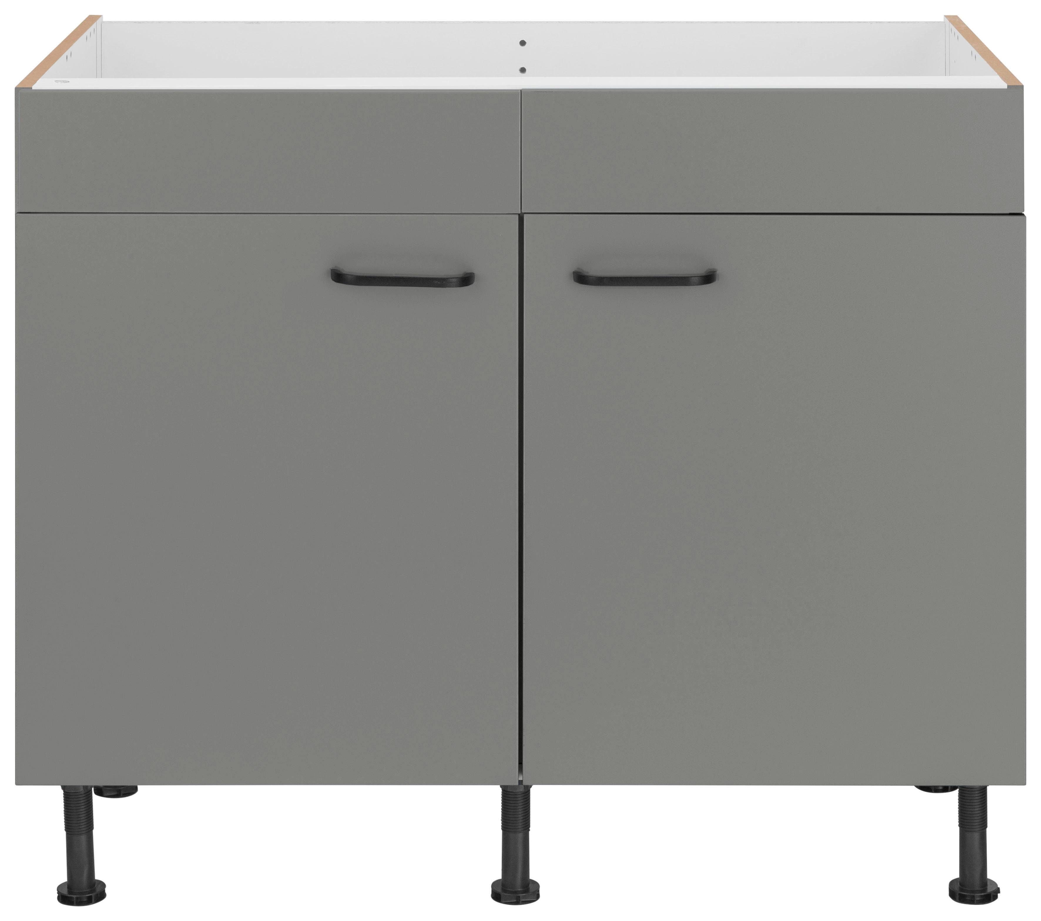 OPTIFIT Gootsteenkast Elga met soft-close-functie, in hoogte verstelbare poten, breedte 100 cm