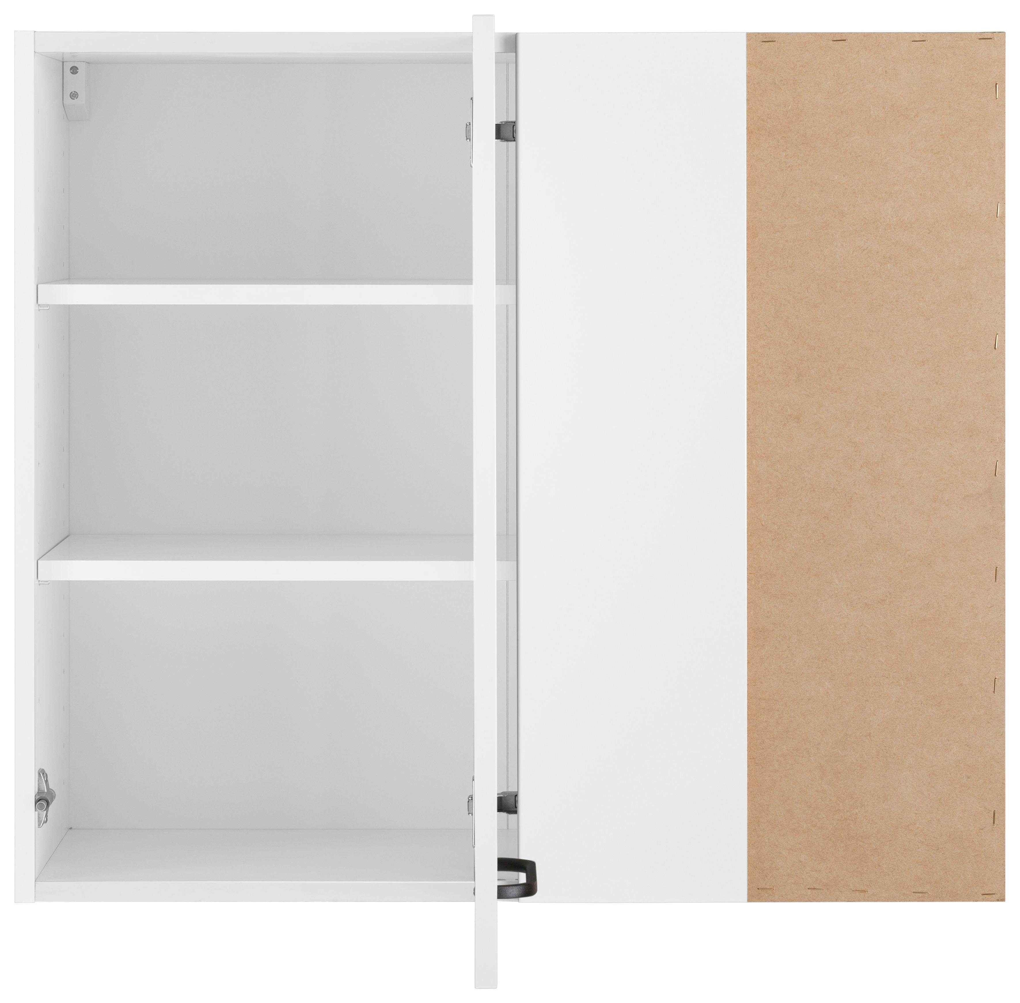 OPTIFIT Hangend hoekkastje Elga met soft-closefunctie en metalen greep, breedte 80 cm