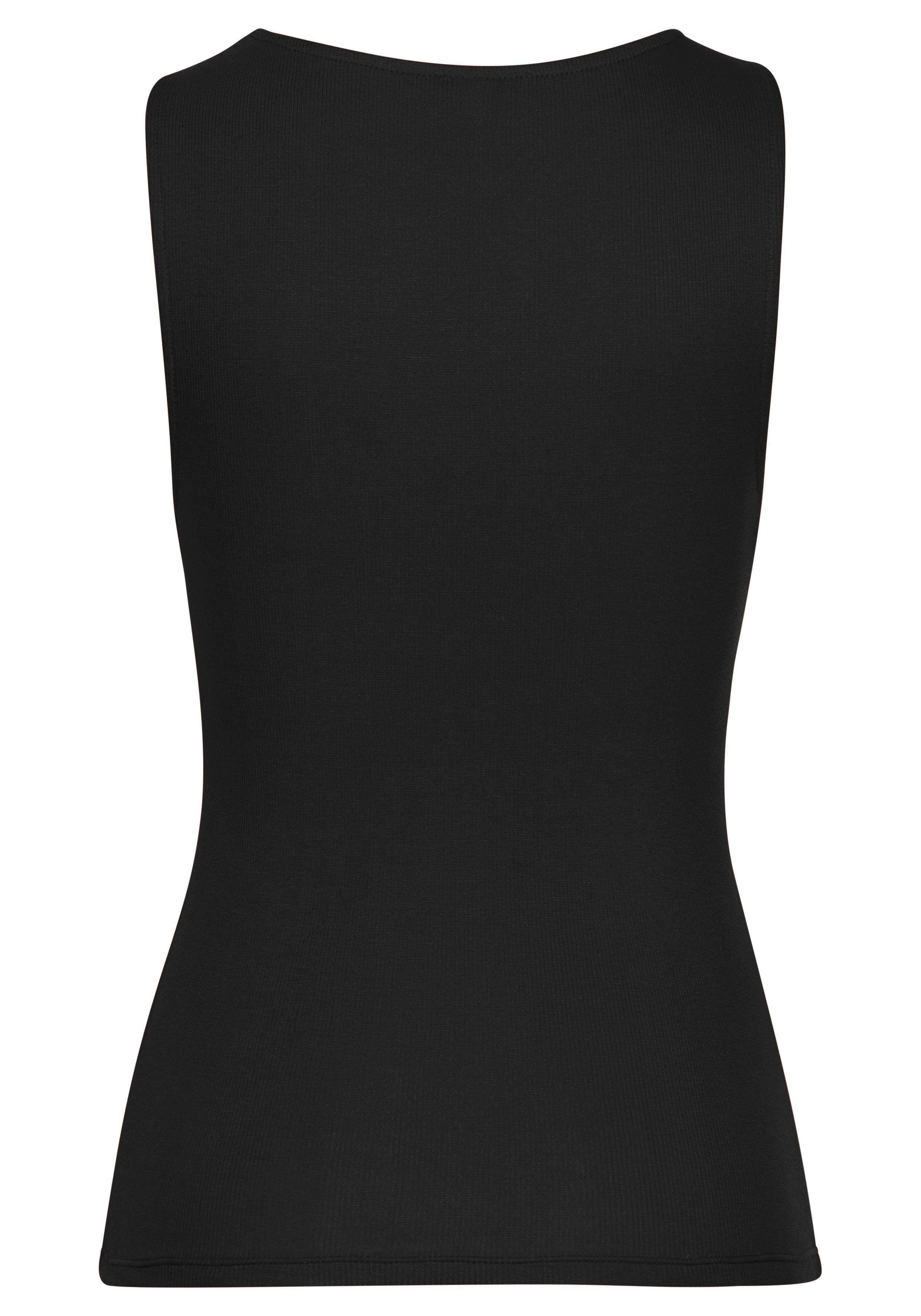 Buffalo Tanktop van zacht ribmateriaal (2-delig, Set van 2)