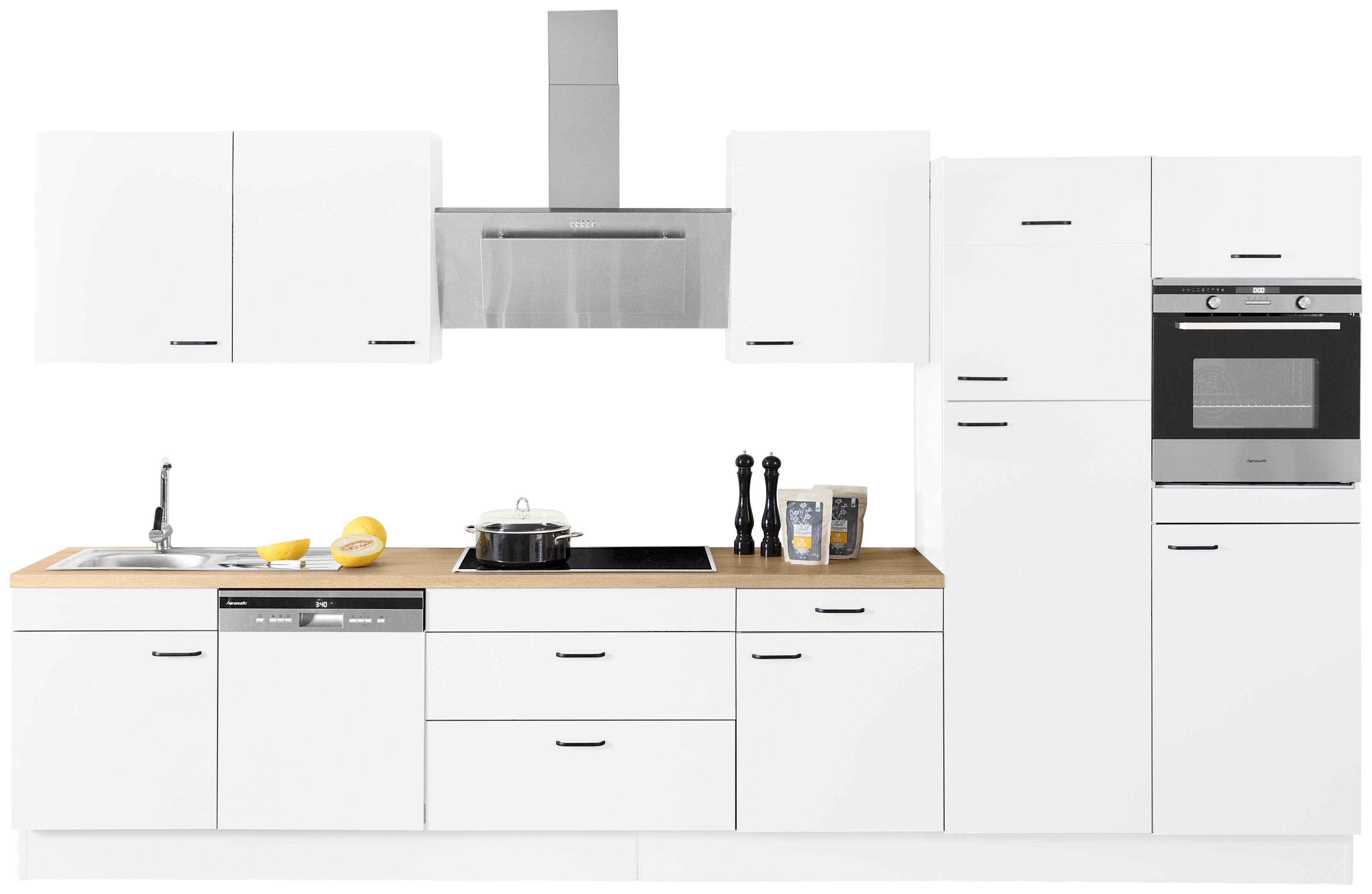 OPTIFIT Keukenblok Elga Premium keuken, soft-close functie, grote volledig uittrekbare lades, breedte 390 cm