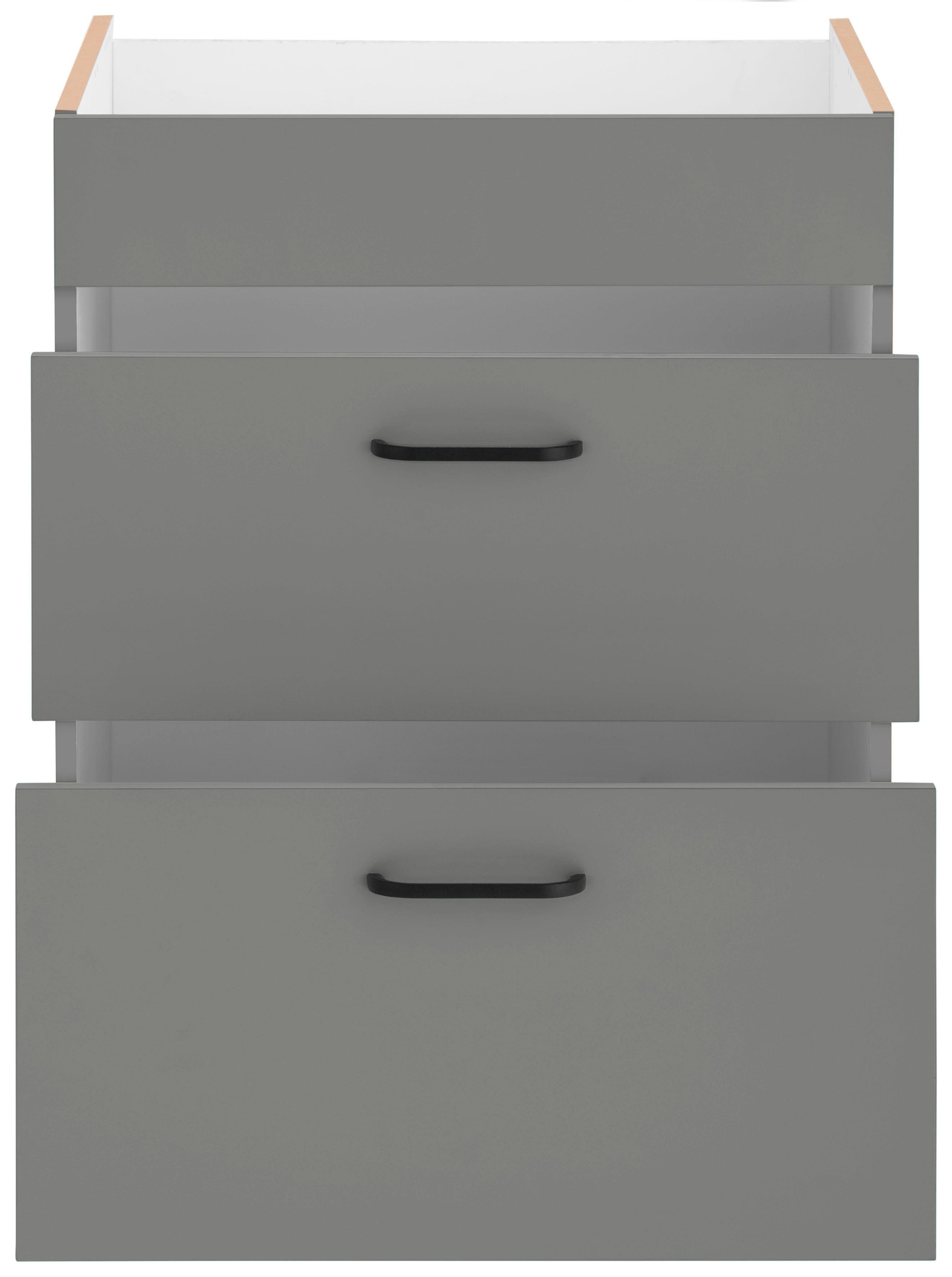 OPTIFIT Ombouwkast voor fornuis Elga met soft-close functie, in hoogte verstelbare poten, breedte 60 cm