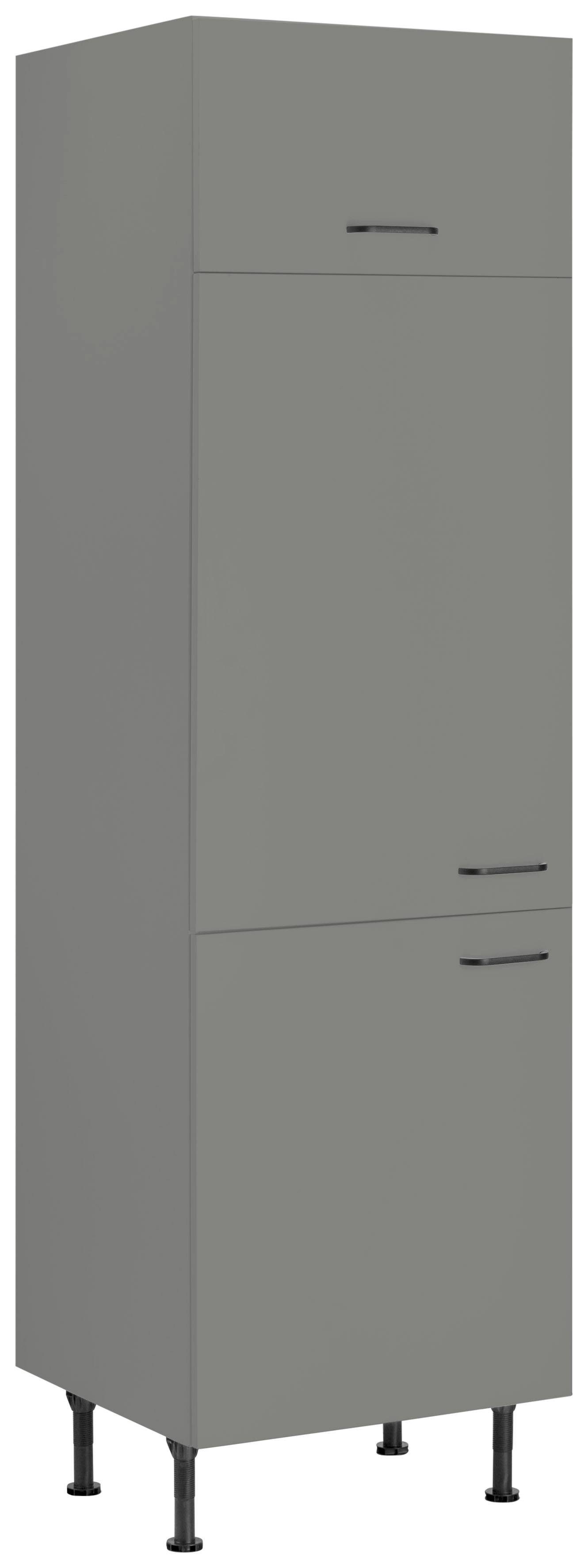 OPTIFIT Koelkastombouw Elga met soft-close-functie, in hoogte verstelbare poten, breedte 60 cm ombouwkasten grijs