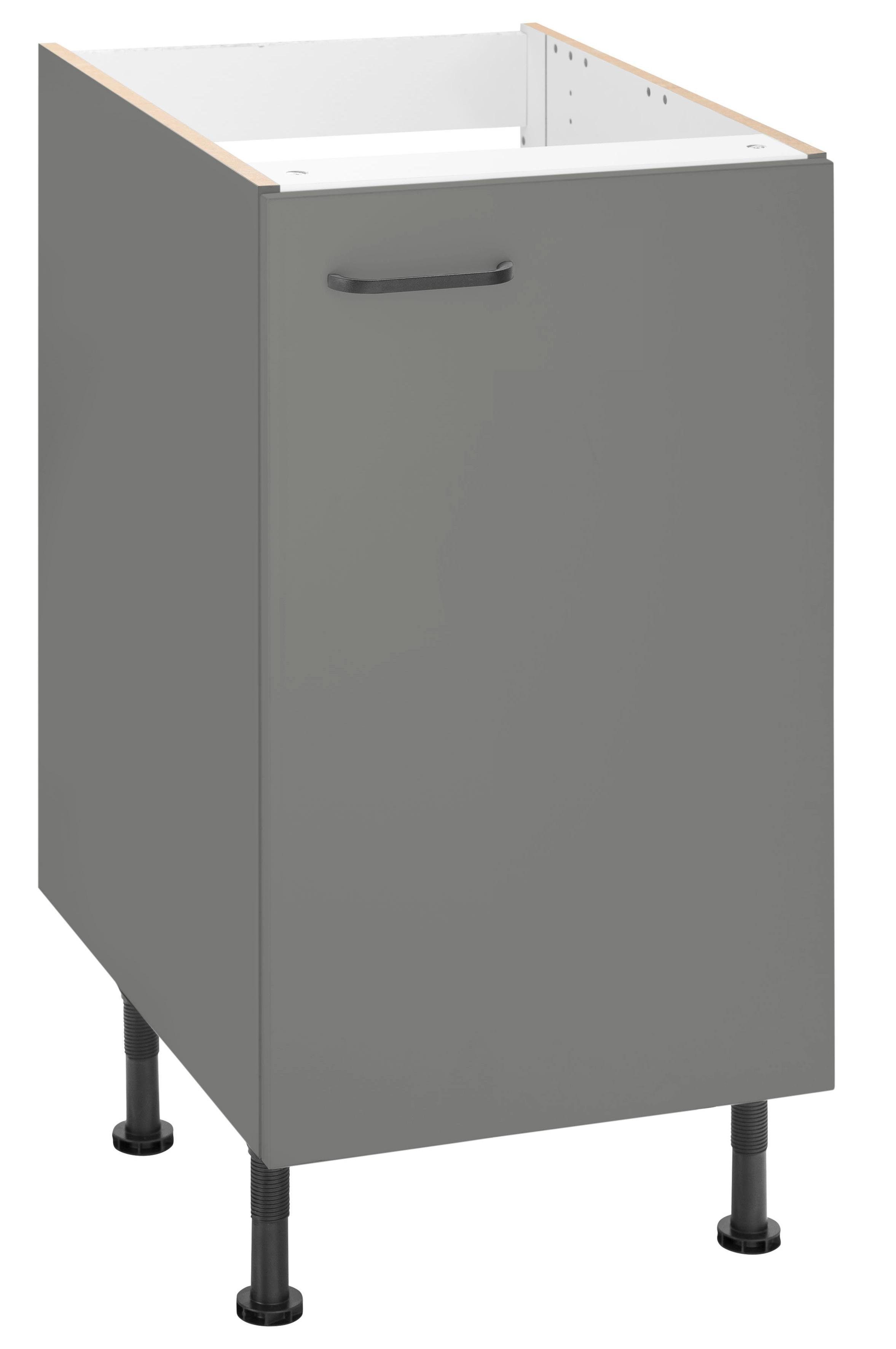 OPTIFIT Gootsteenkast Elga met soft-close-functie, in hoogte verstelbare poten, breedte 45 cm gootsteenkasten grijs