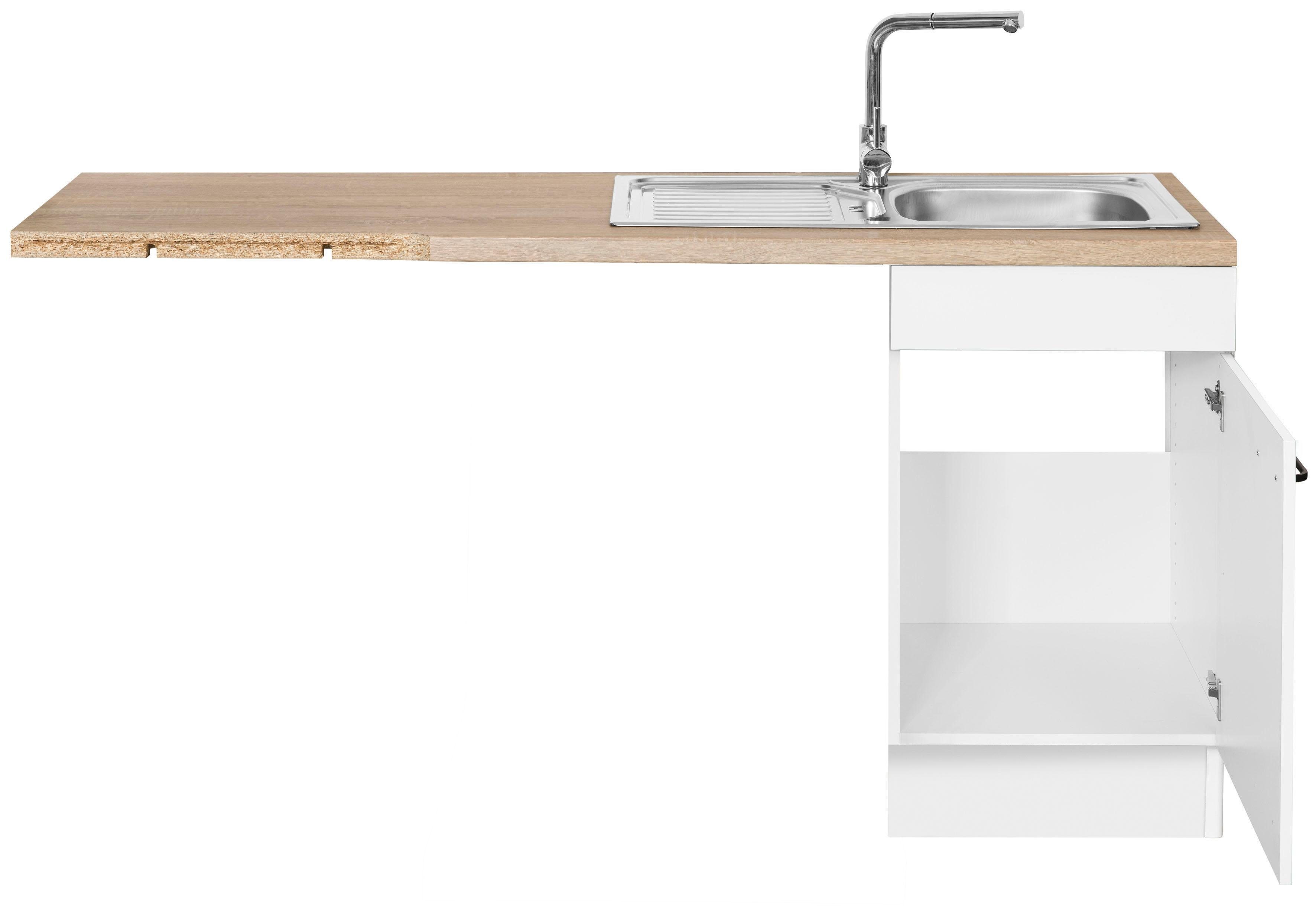 OPTIFIT Hoekkeuken Elga Premium keuken, soft-close functie, volledig uittrekbaar, opstelbreedte 225x175cm