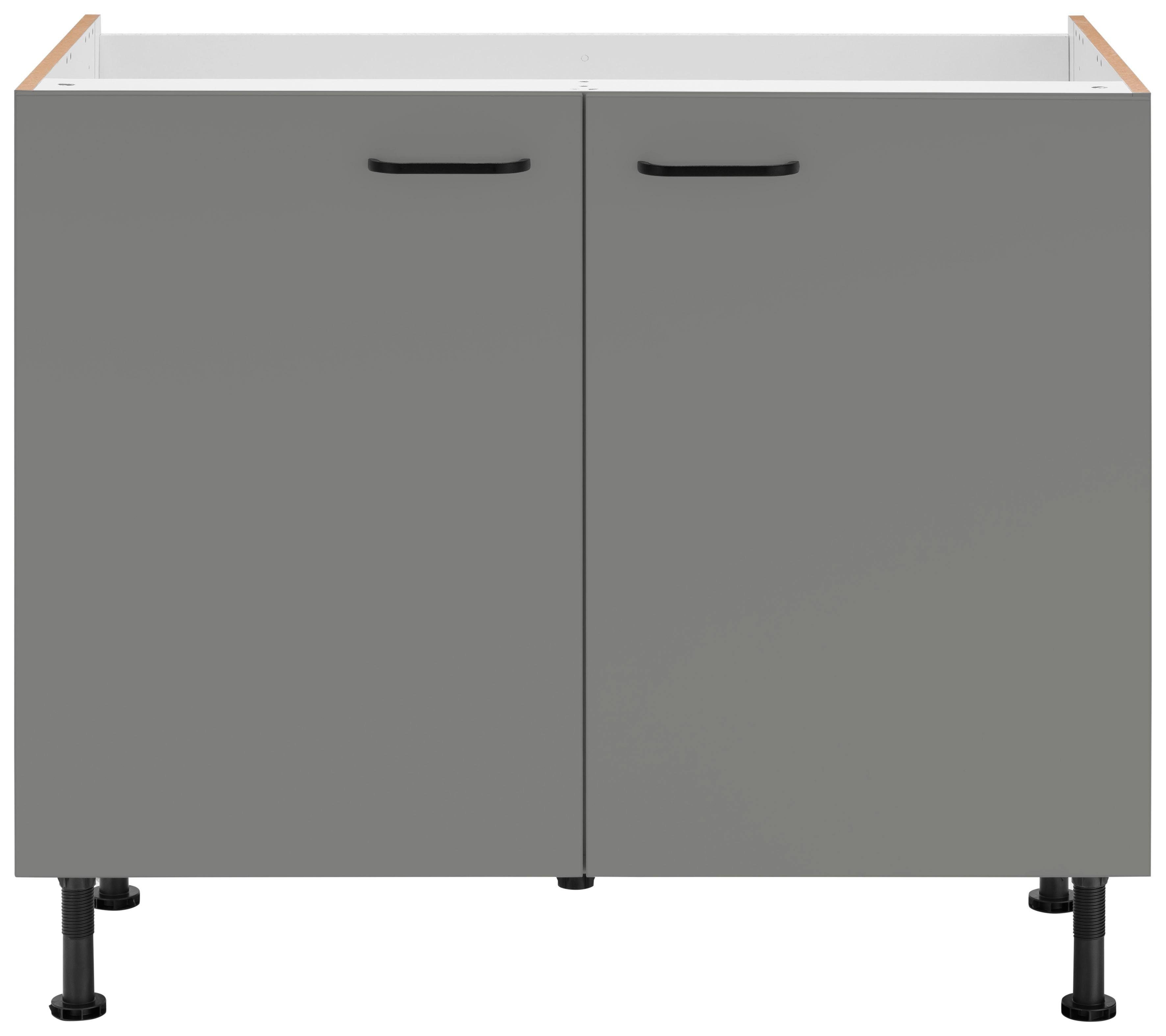 OPTIFIT Gootsteenkast Elga met soft-close-functie, in hoogte verstelbare poten, breedte 100 cm