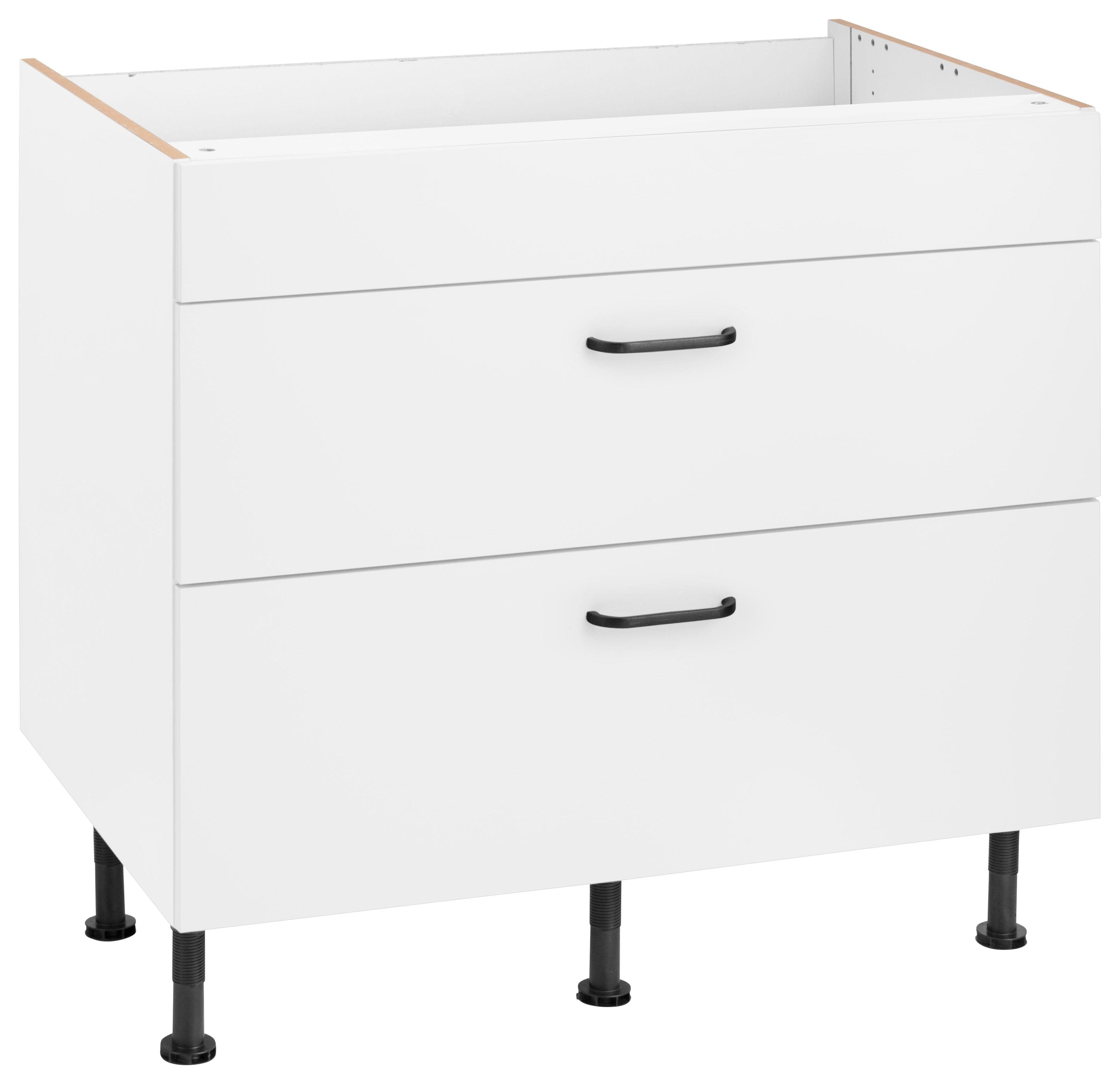 OPTIFIT Onderkast Elga met soft-close functie, in hoogte verstelbare poten, breedte 90 cm onderkasten wit