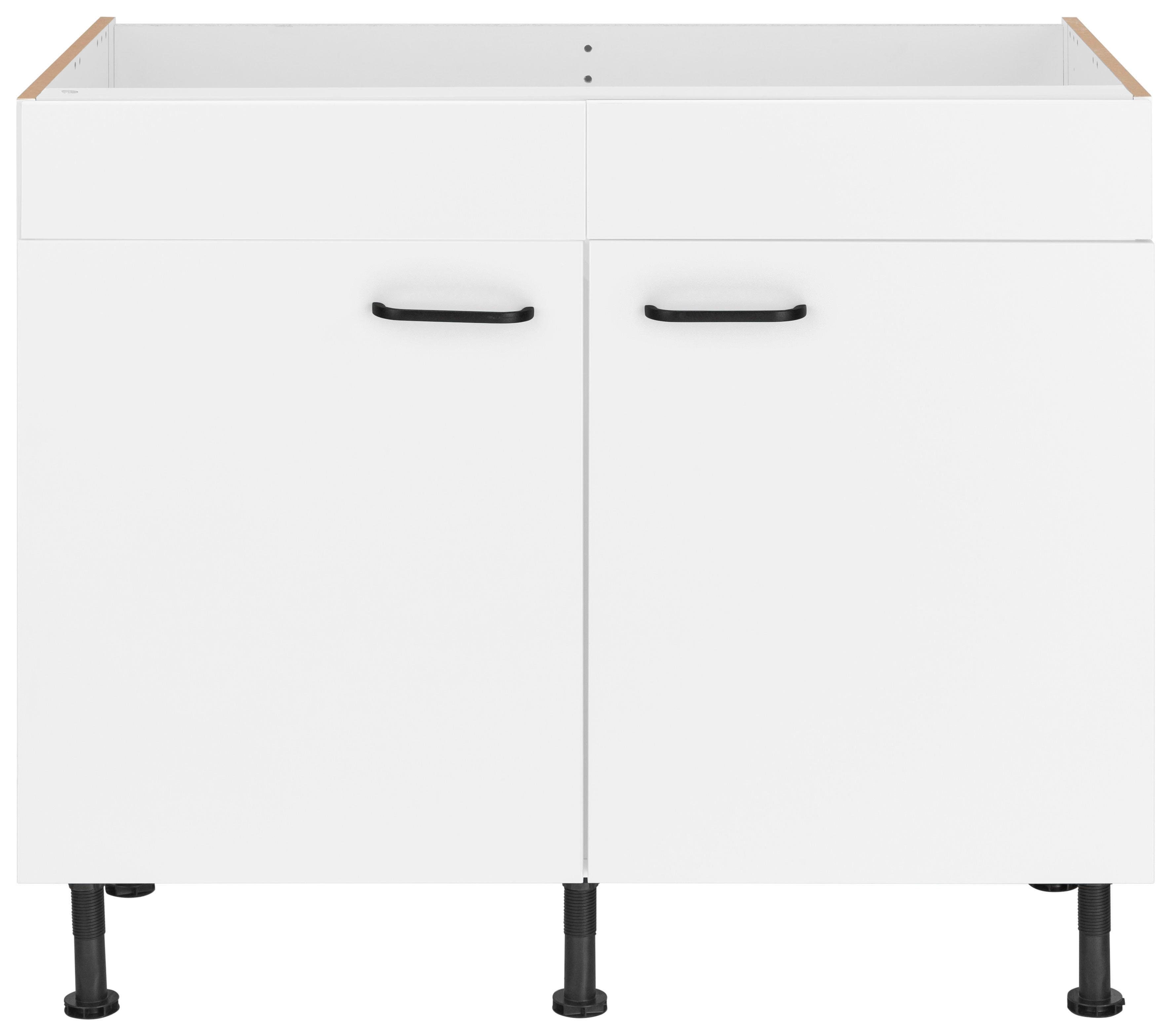 OPTIFIT Gootsteenkast Elga met soft-close-functie, in hoogte verstelbare poten, breedte 100 cm