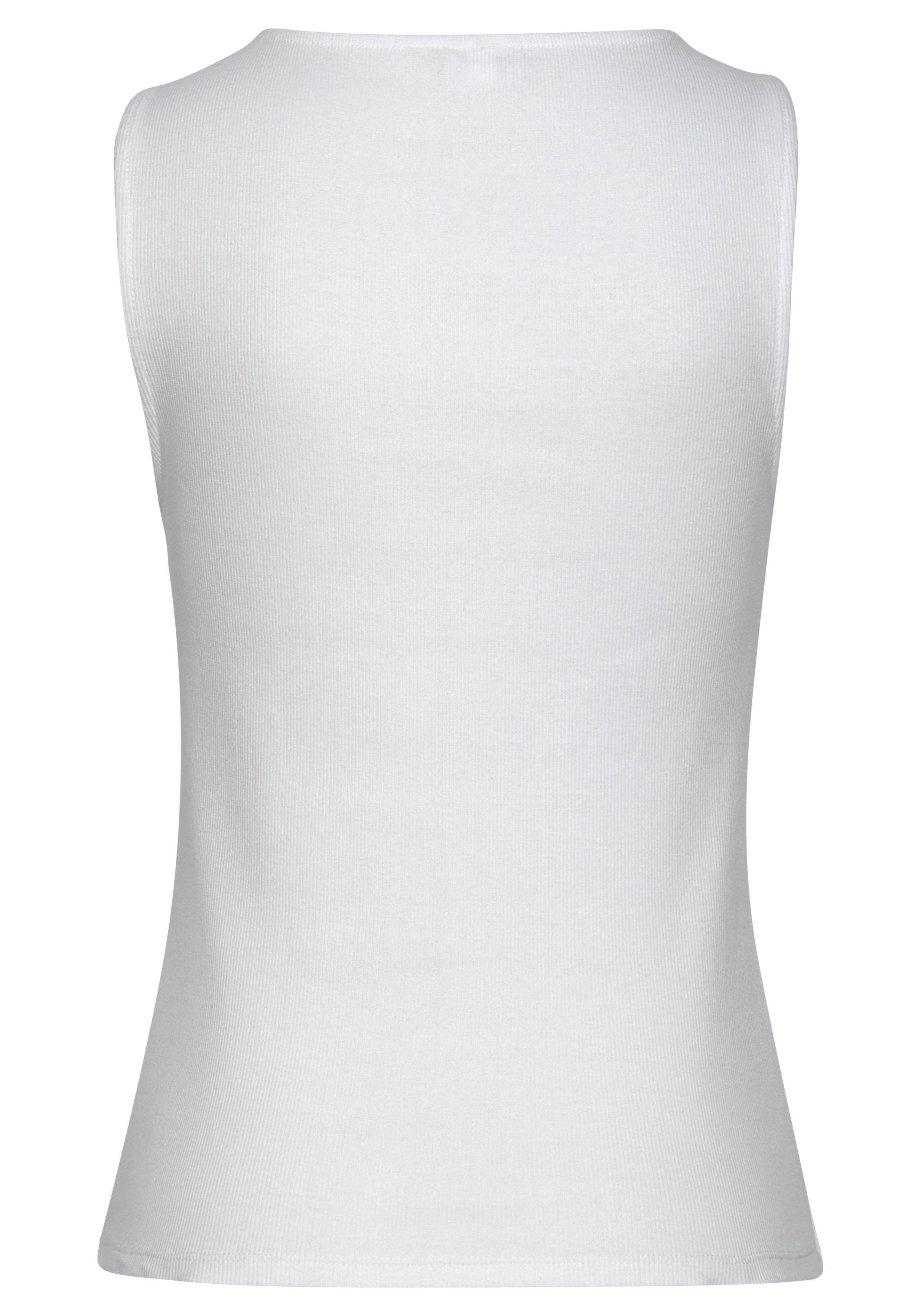 Buffalo Tanktop van zacht ribmateriaal (2-delig, Set van 2)