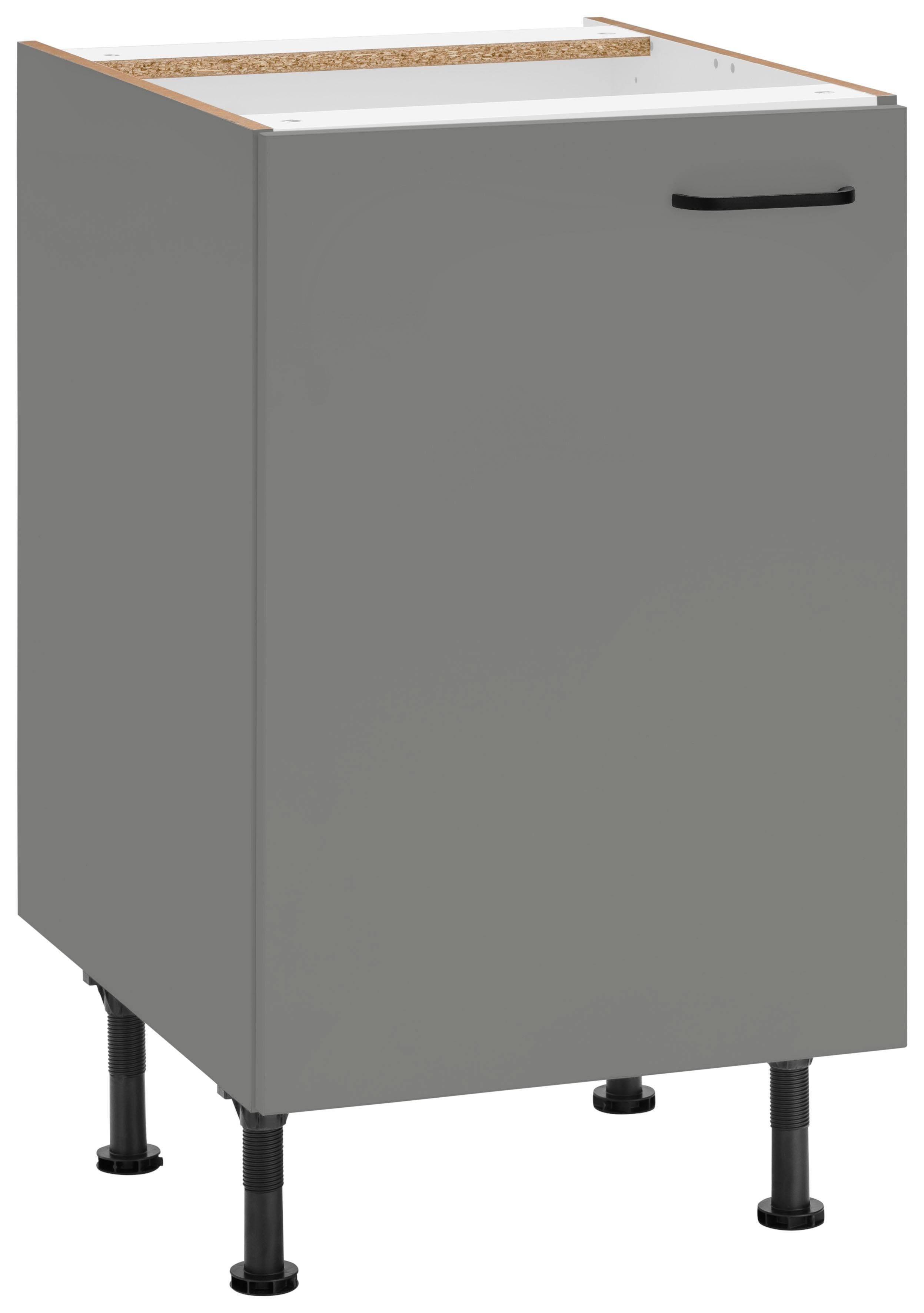 OPTIFIT Onderkast Elga met soft-close functie, in hoogte verstelbare poten, breedte 50 cm onderkasten grijs