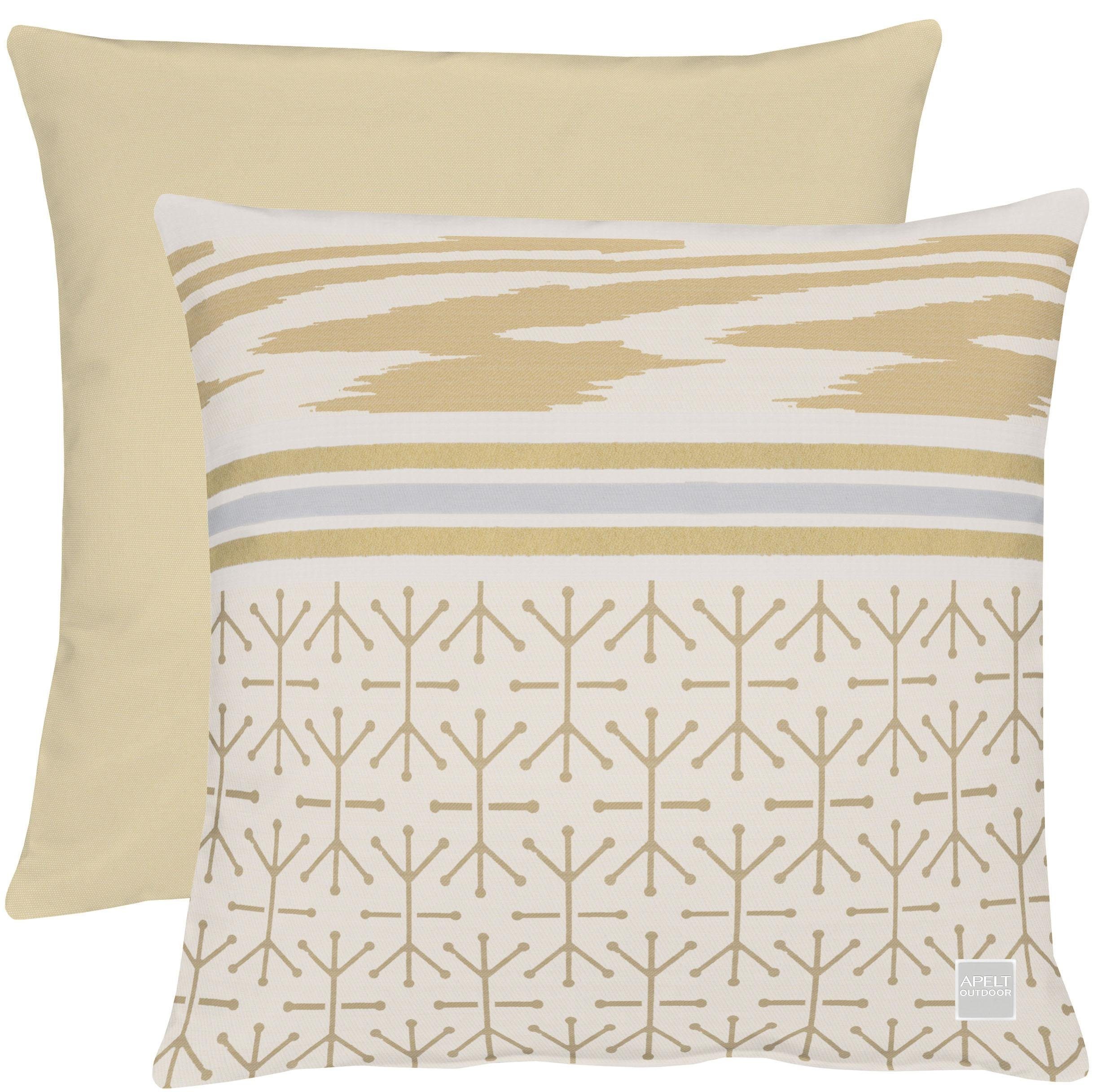 APELT Sierkussen 3964 Tweezijdig te gebruiken kussensloop met vulling(1 stuk) sierkussens maat 1x 45x45 cm beige