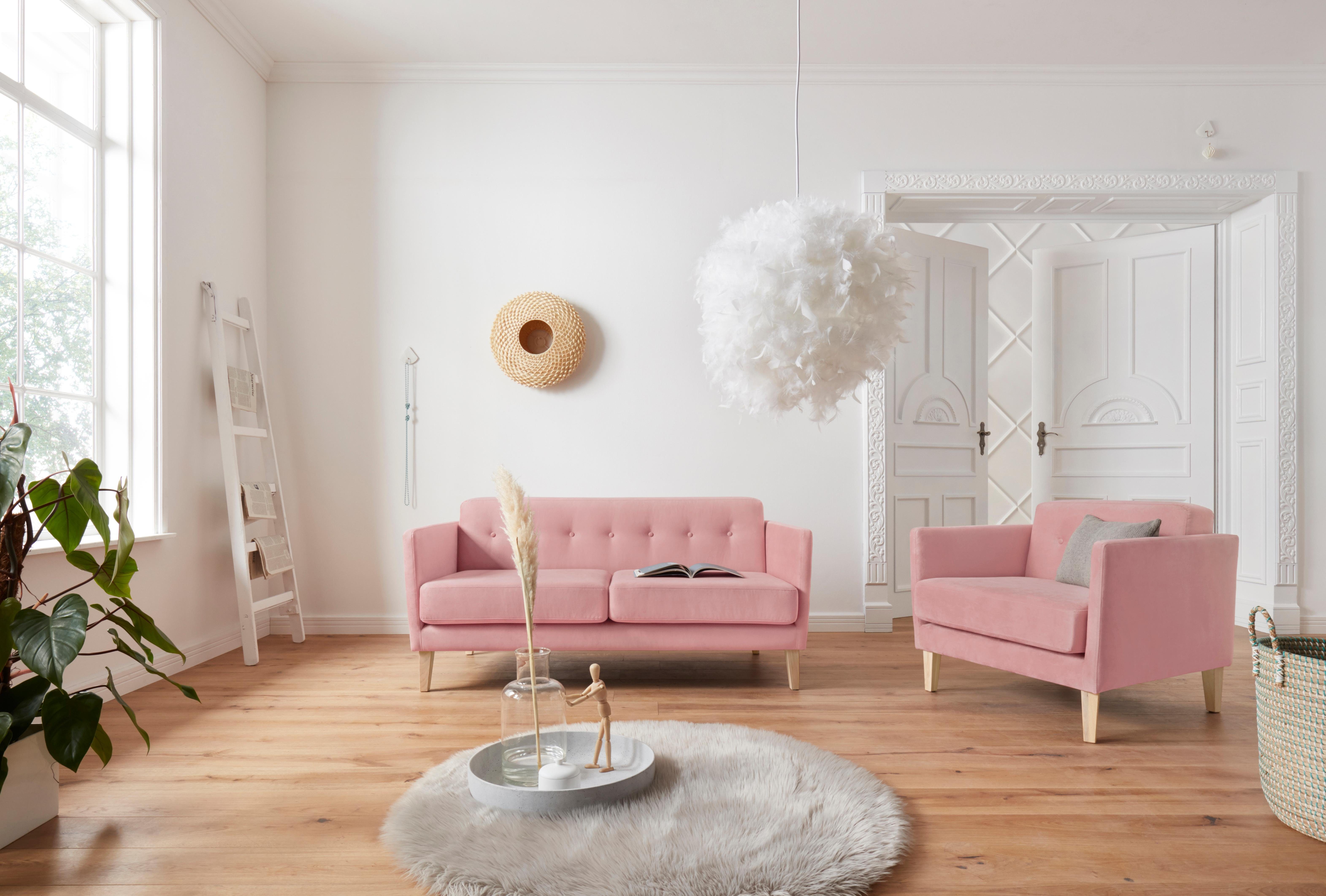 andas Fauteuil Raadal in scandinavische look, met capitonnage, design by morten georgsen