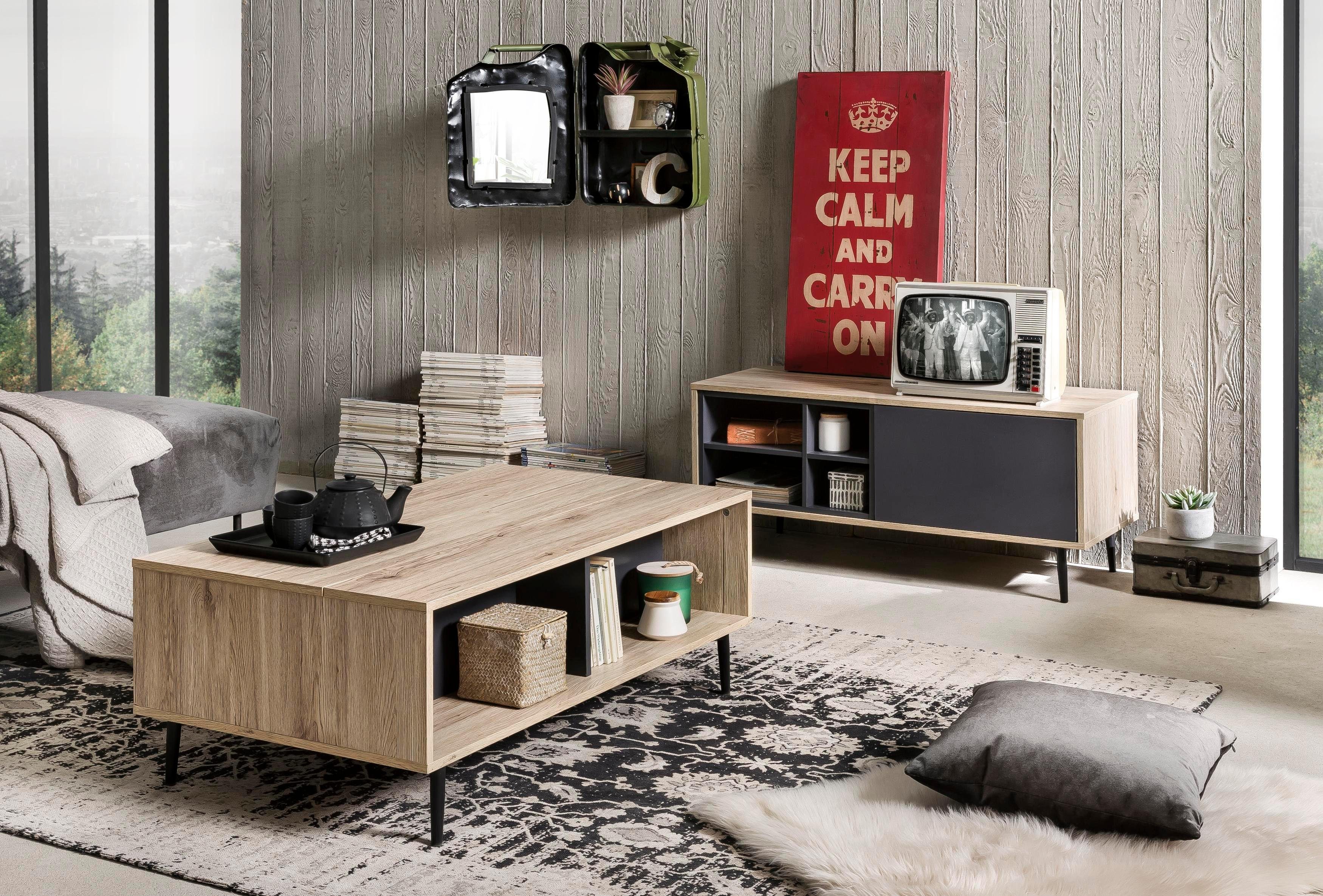 SIT Salontafel Mailbox in hoogte verstelbaar, shabby chic, vintage