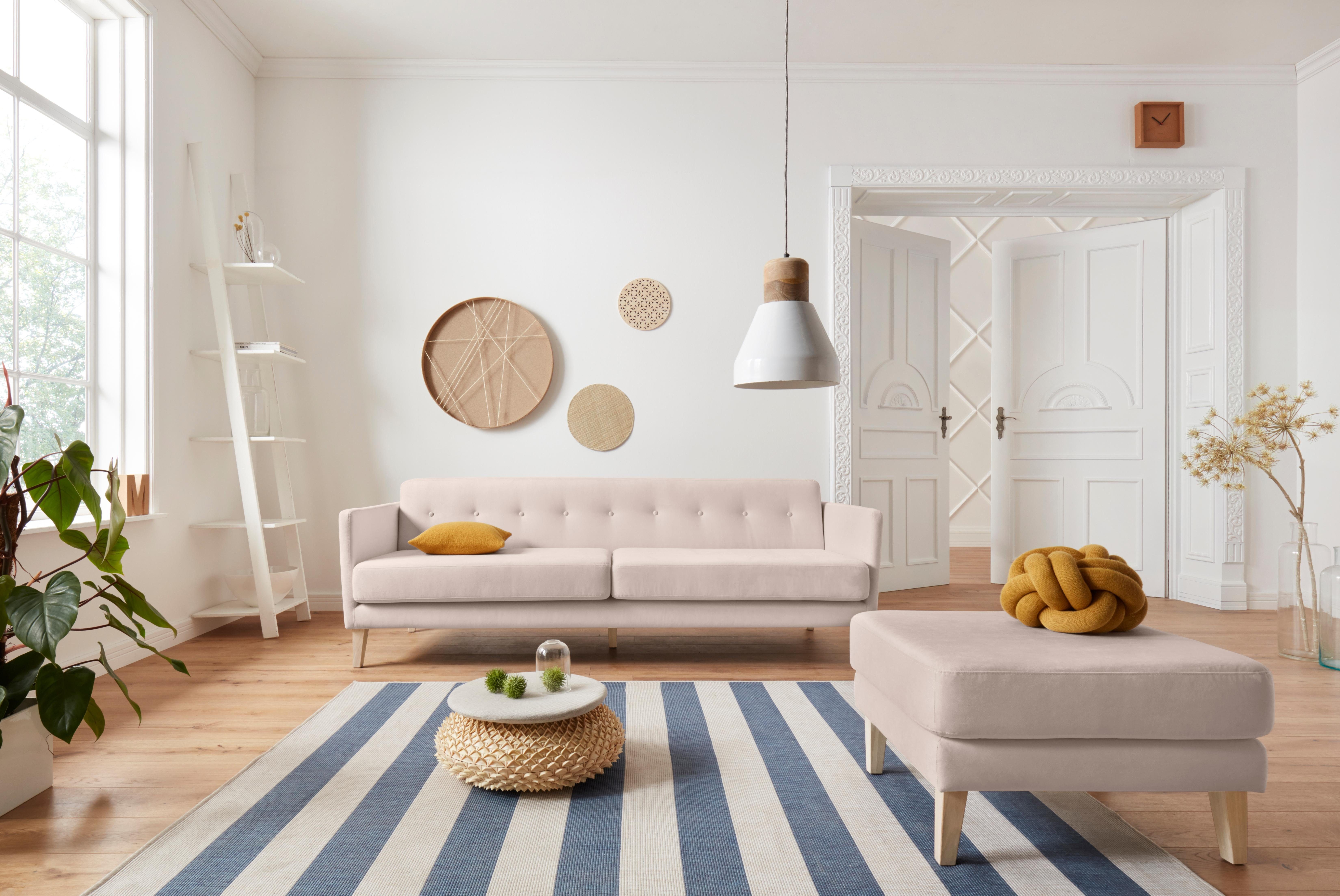 andas 3-zitsbank Raadal in een scandinavisch design, capitonnage, design by morten georgsen