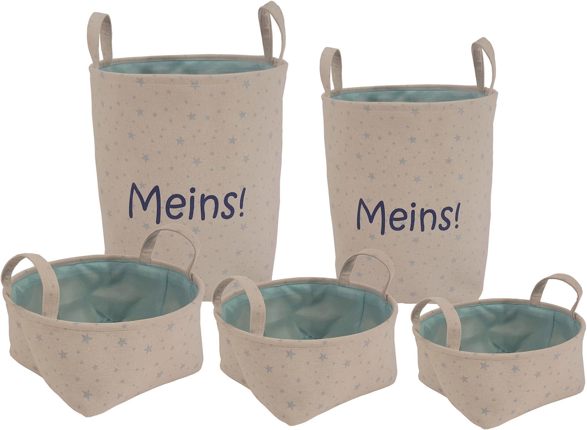 Franz Müller Flechtwaren Opbergbox Kids - Meins (set, 5 stuks)