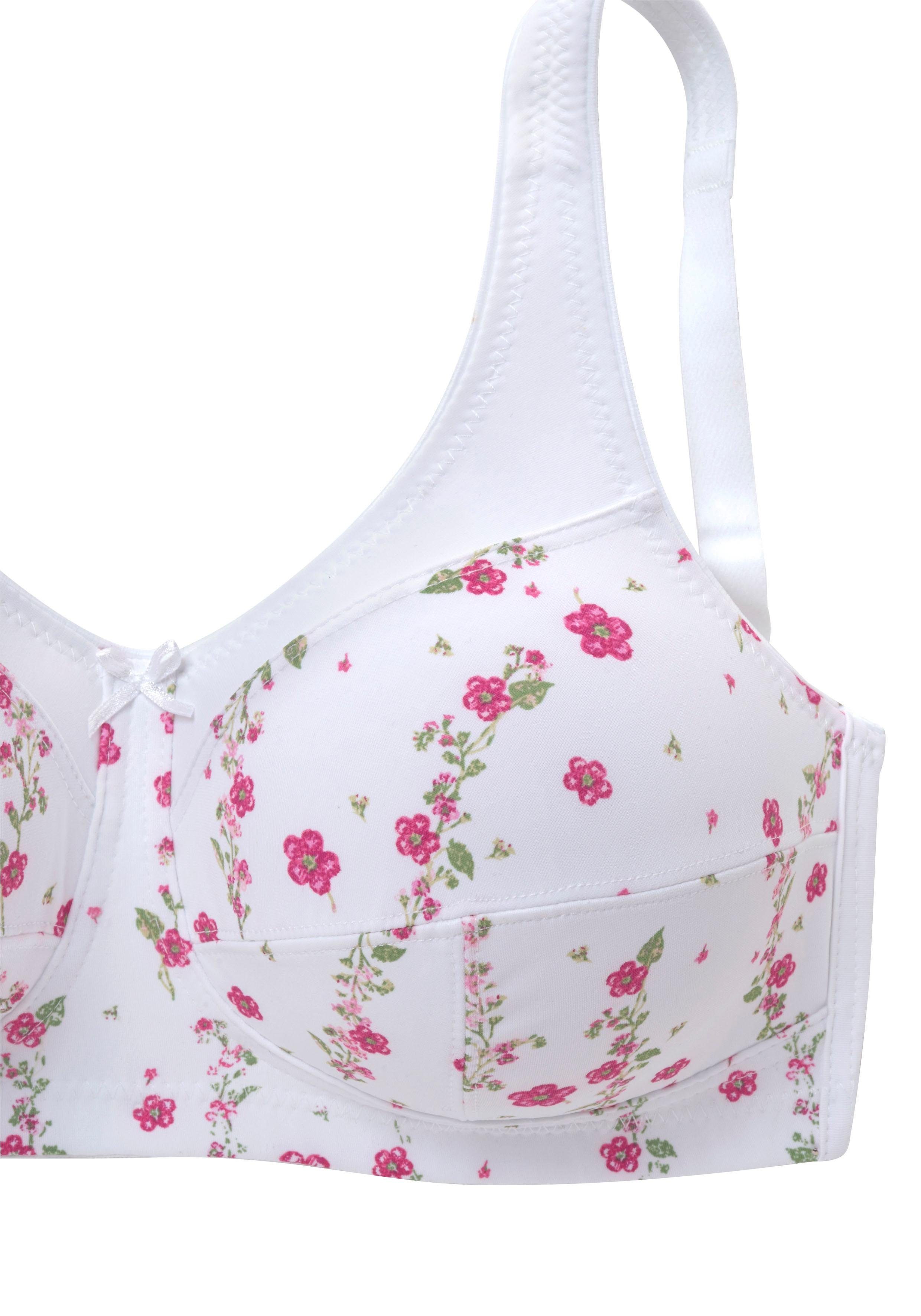 Petite fleur Steun-bh zonder beugels, met bredere bandjes (Set van 2)