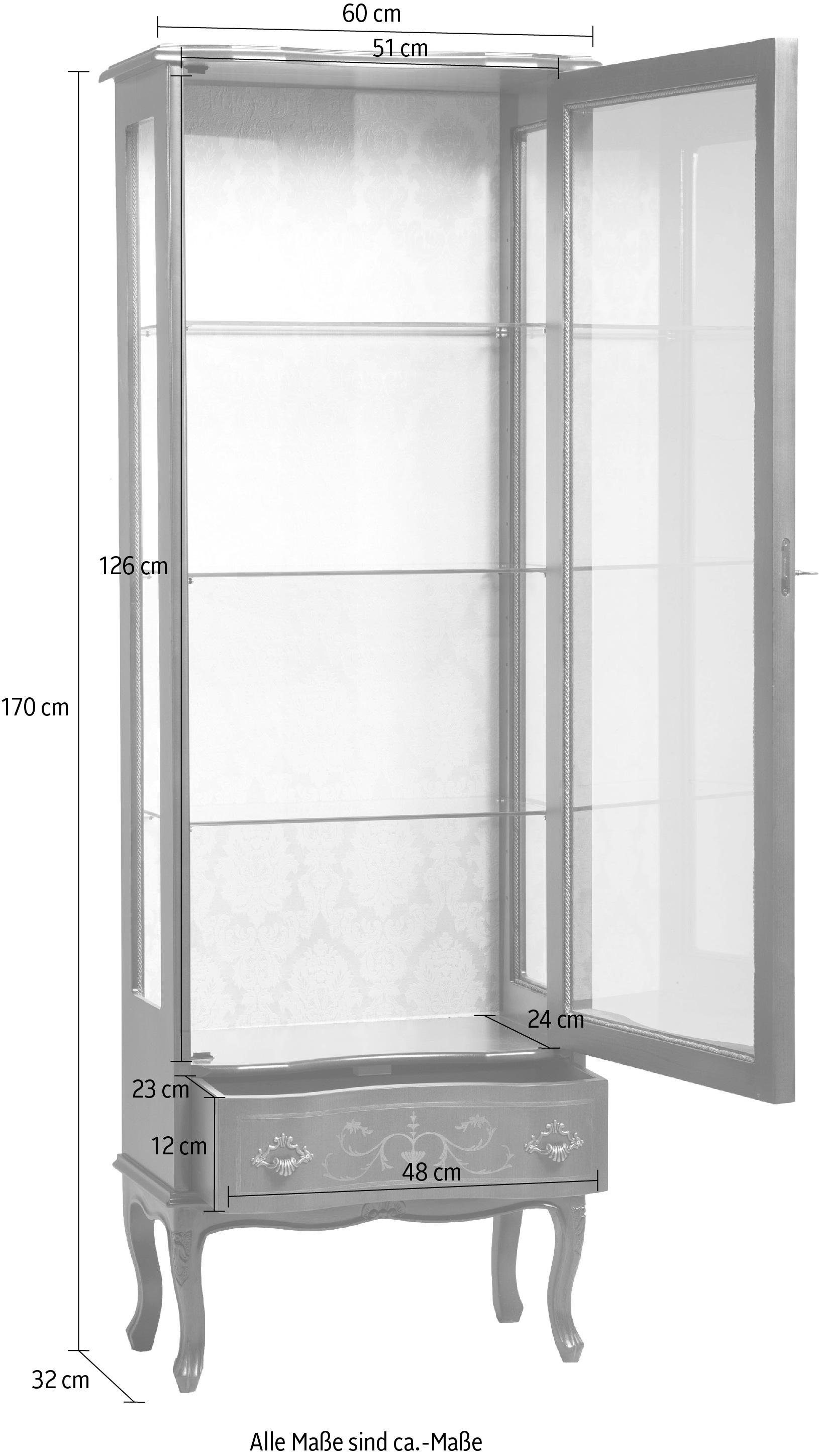 Home affaire Vitrinekast PUCCINI 560 Hoogte 170 cm