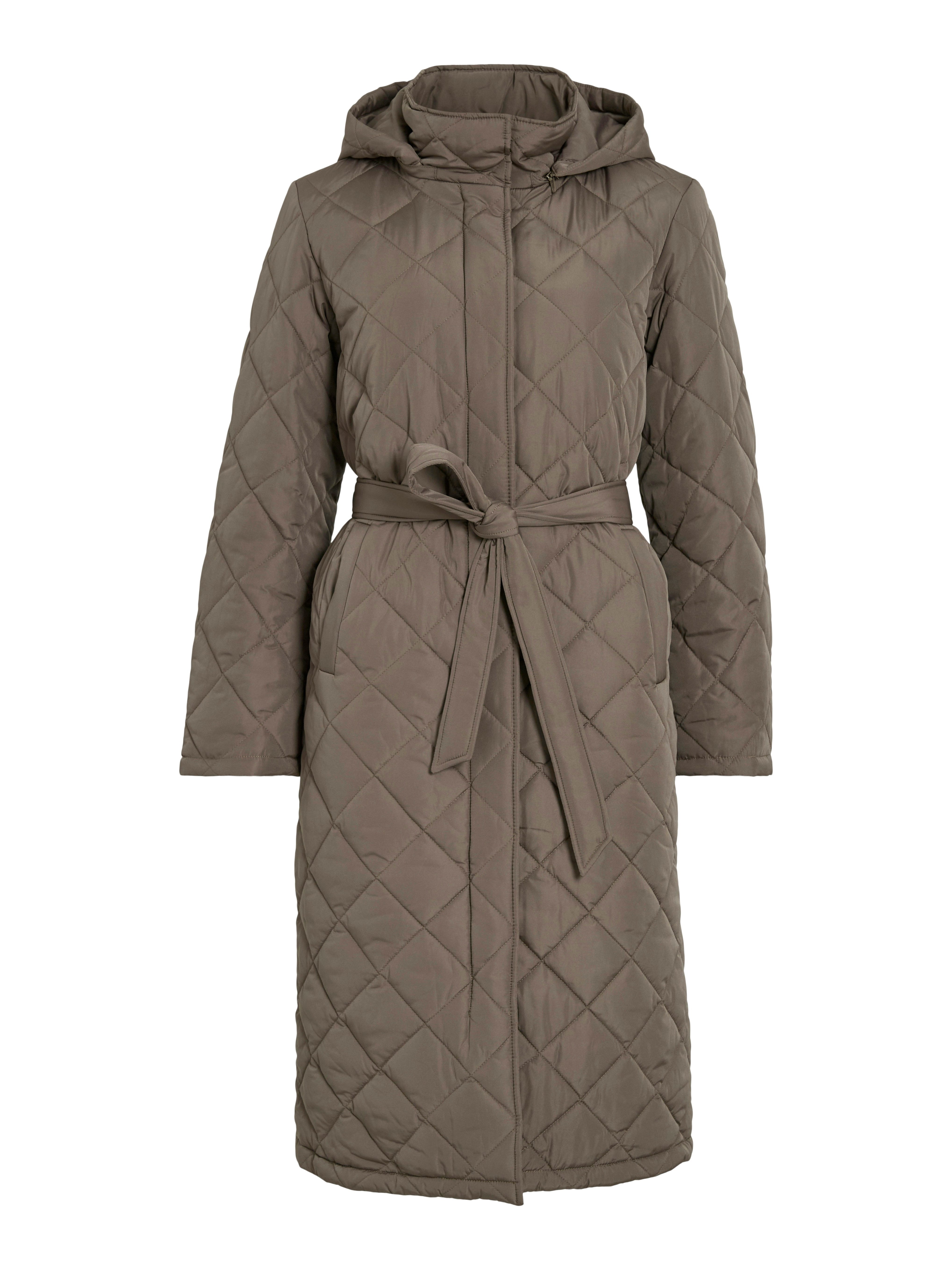 Vila Lange jas van imitatiebont VIKANTE QUILTED L/S COAT - NOOS