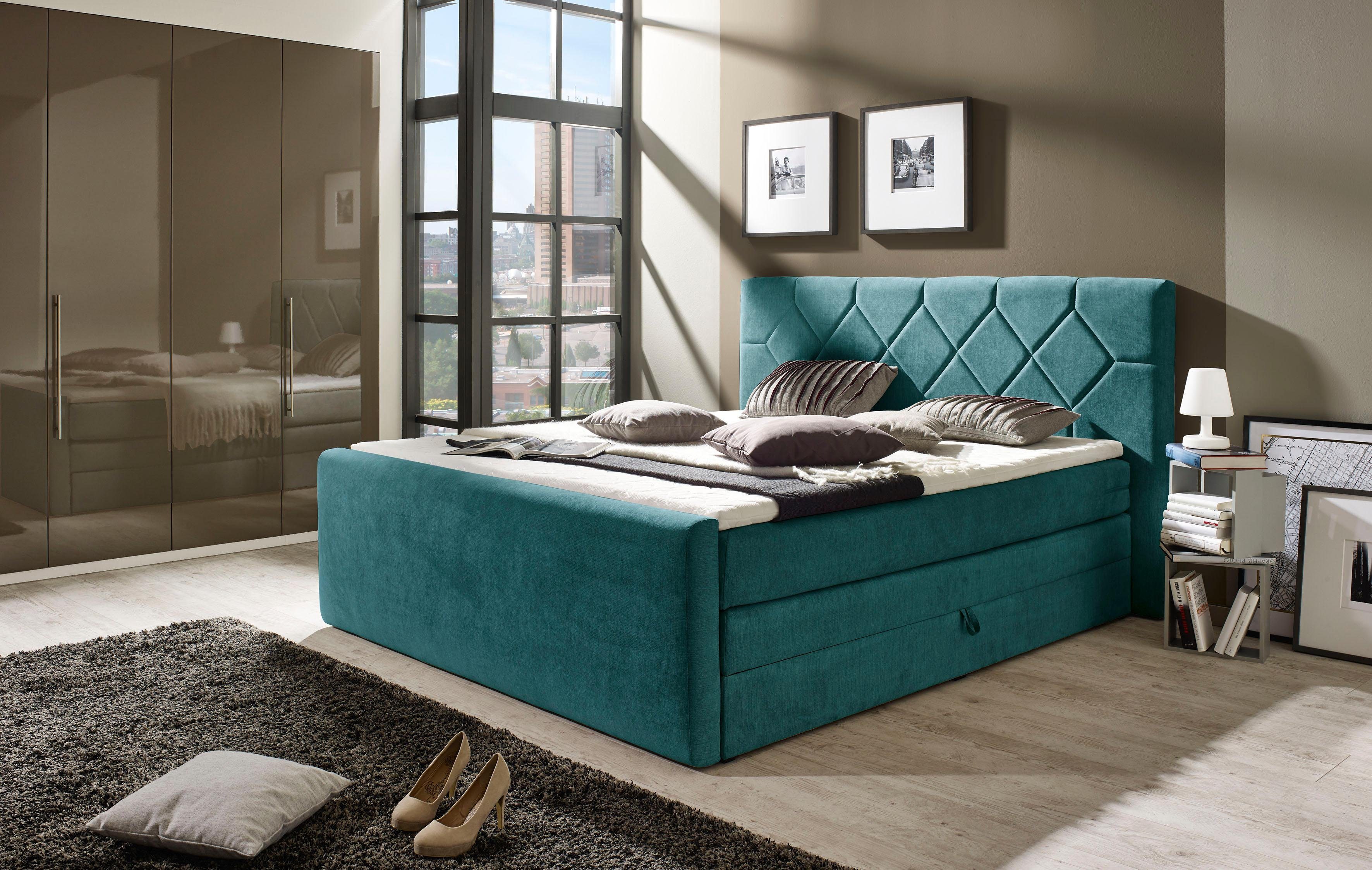 Places of Style boxspring »Atlanta« met bedkist en topmatras online