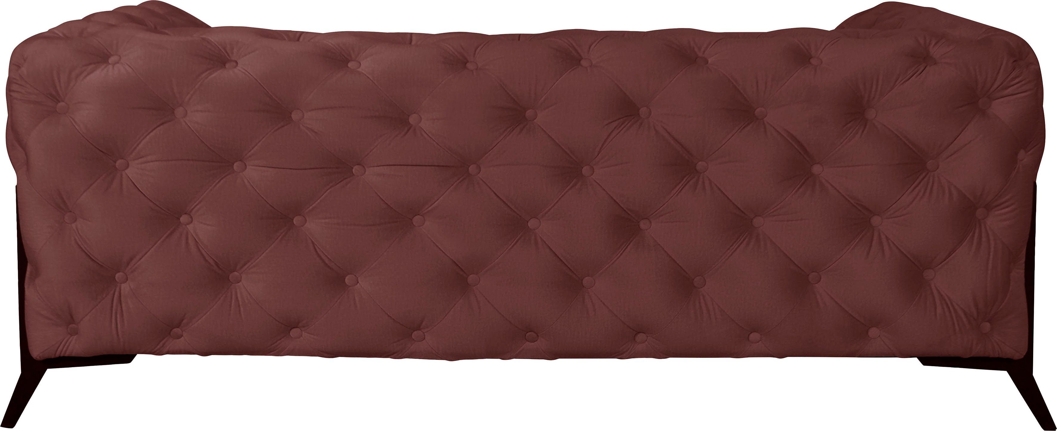 Leonique Chesterfield-bank Amaury luxueuze capitonnage, moderne chesterfield look, kleur van de poten ter keuze