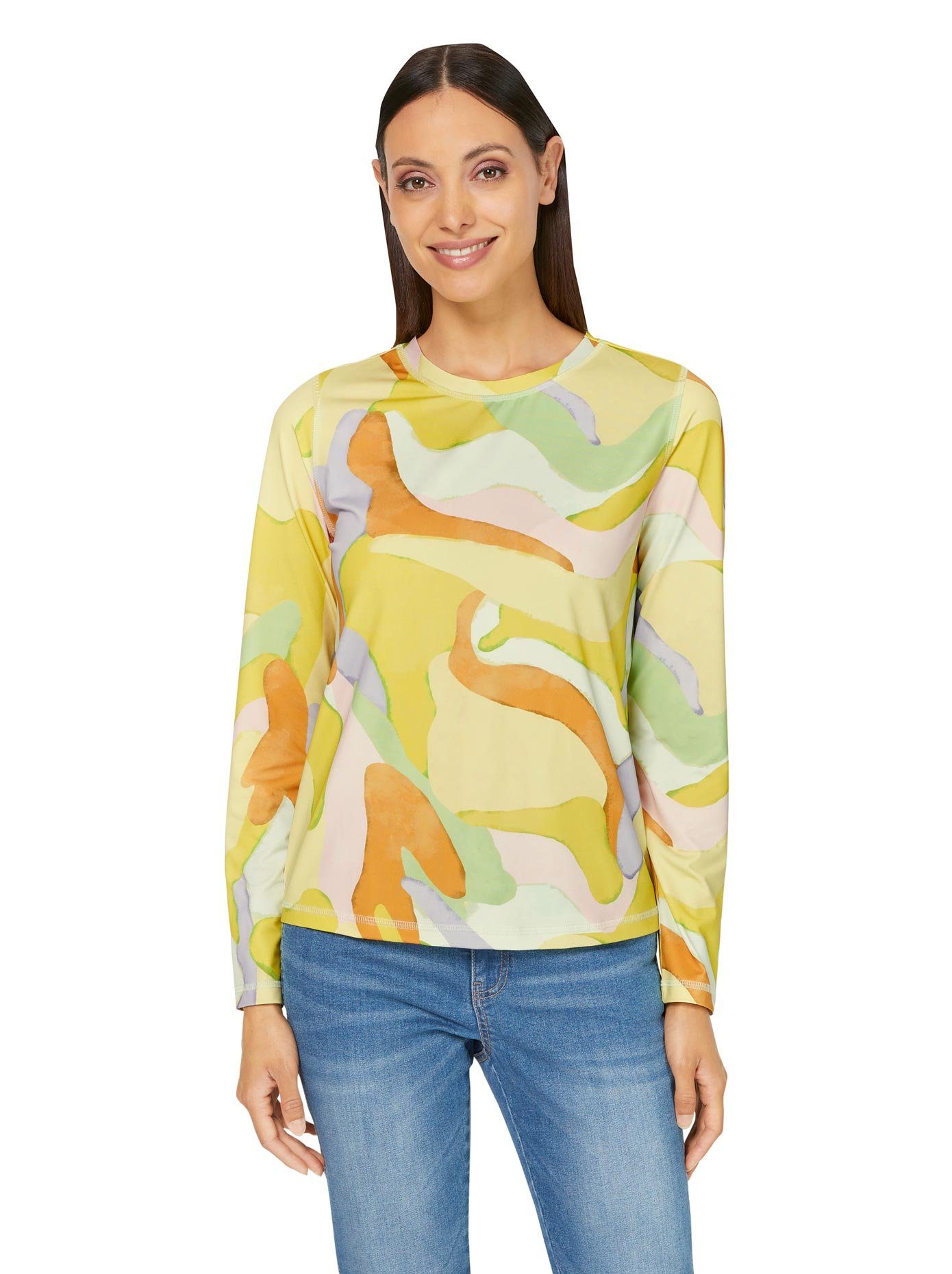 heine Shirt met lange mouwen Gedessineerd shirt (1-delig)